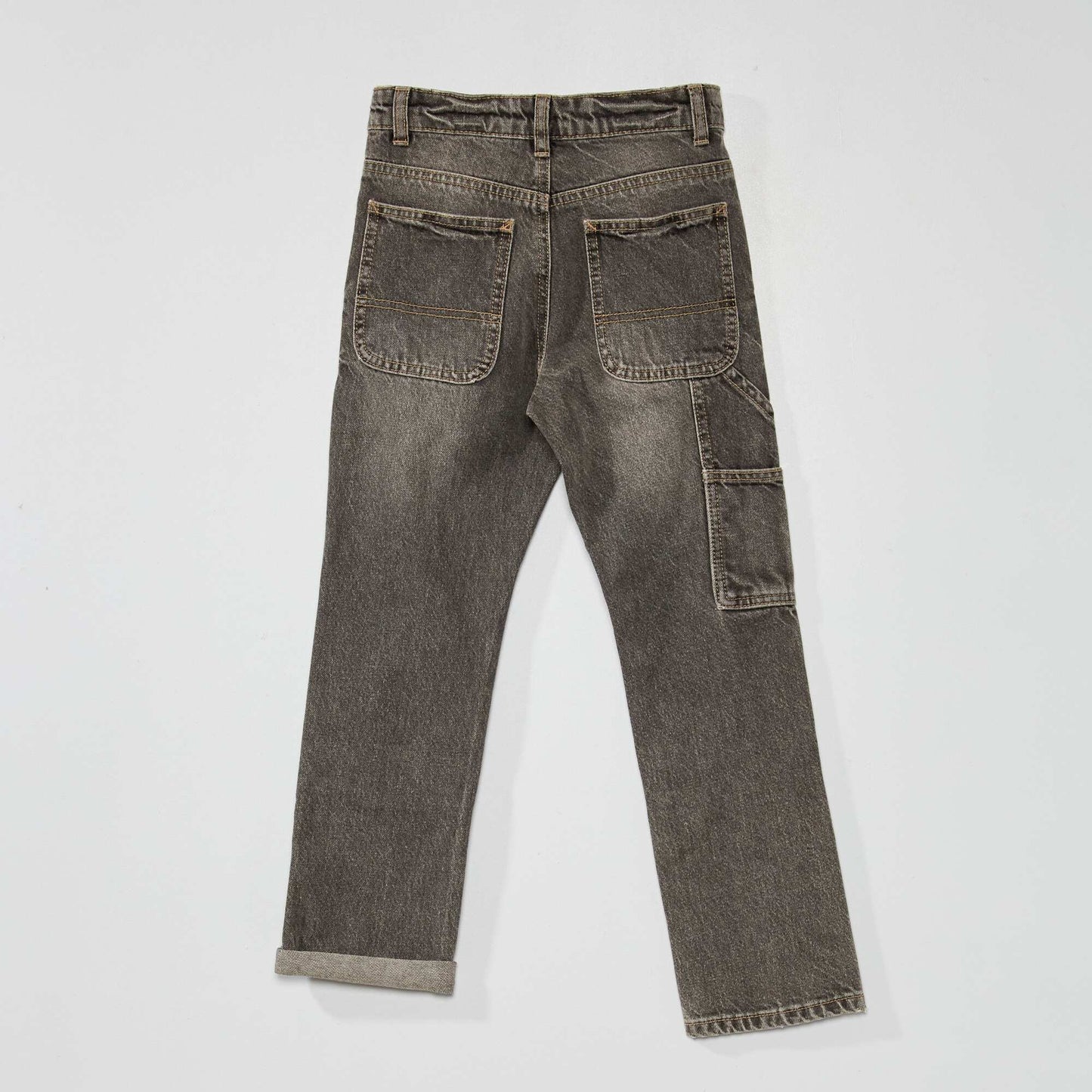 Jean droit - 5 poches Gris