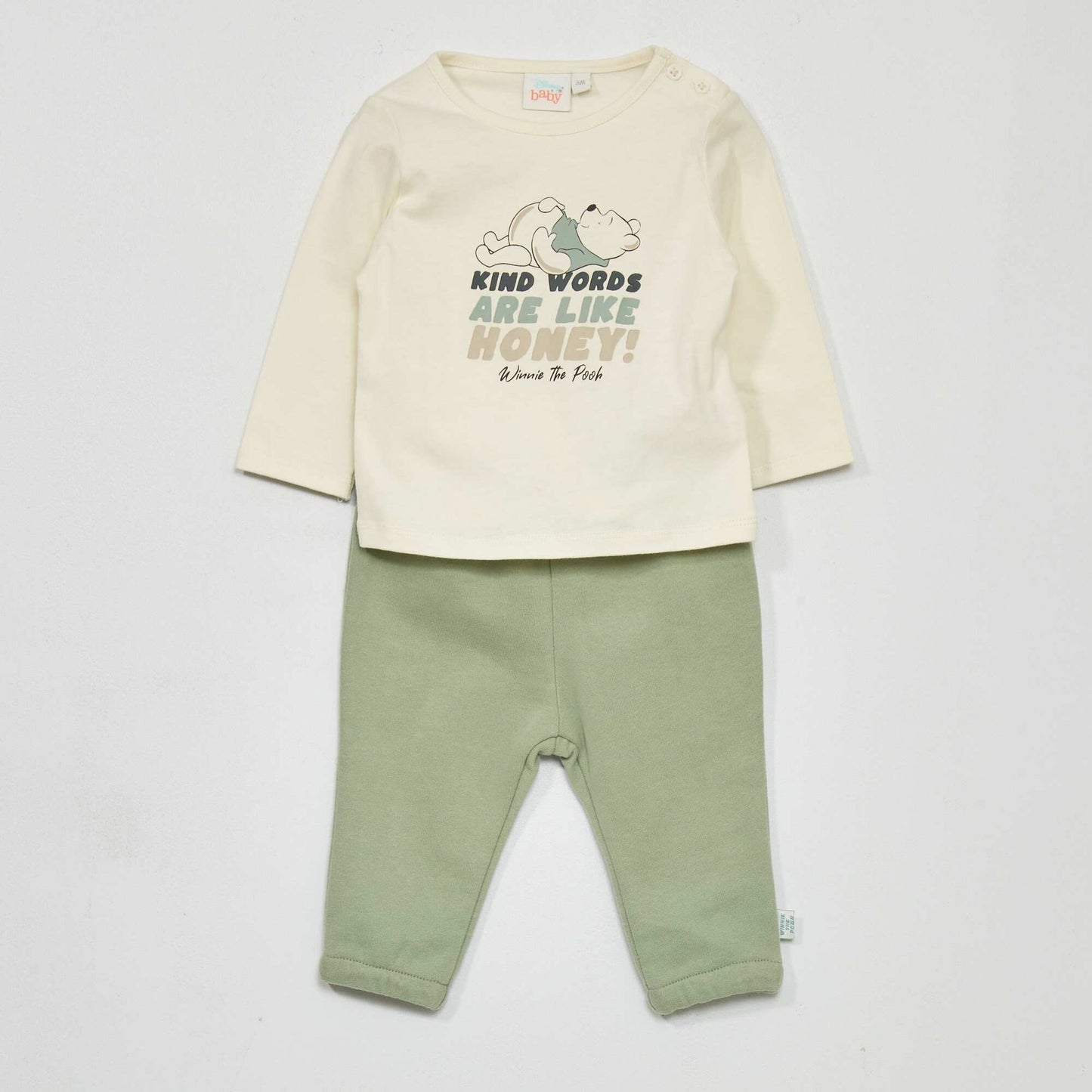 Ensemble gilet + tee-shirt + pantalon 'Winnie' Gris/beige/vert