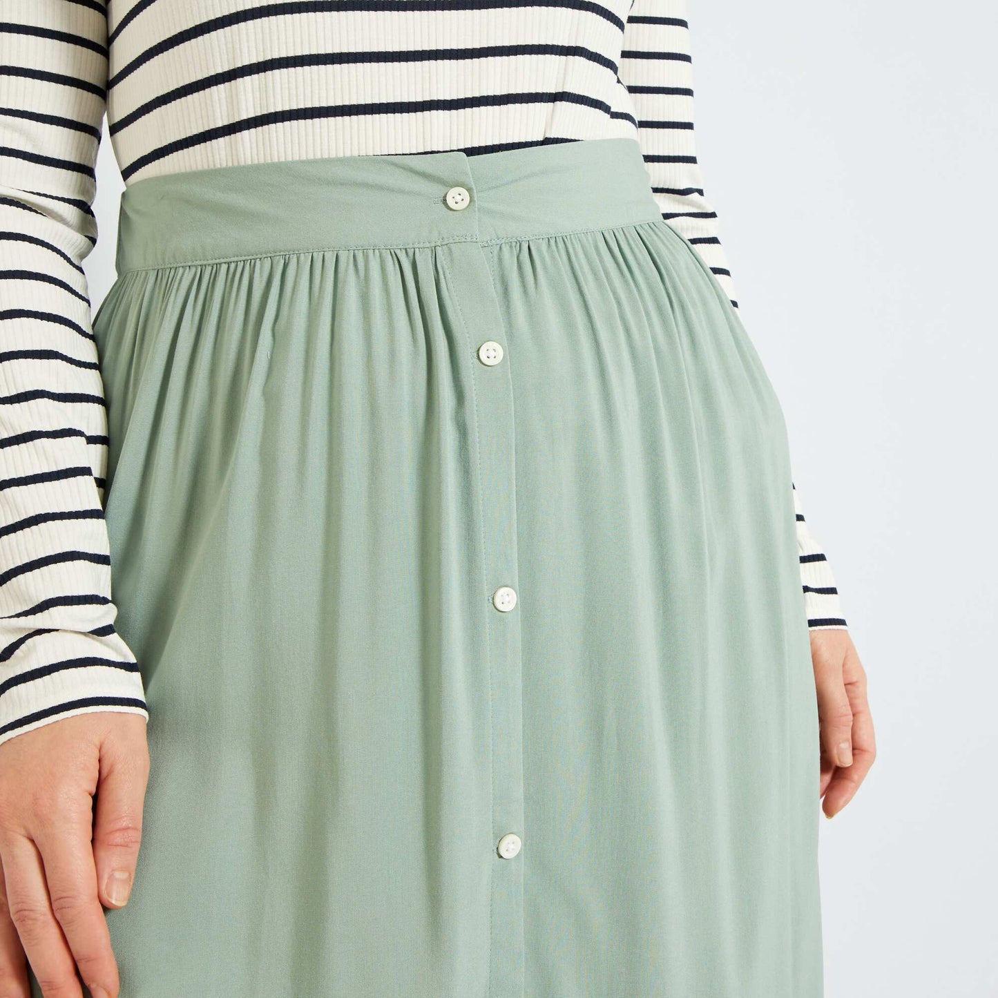 Jupe longue imprim e Vert