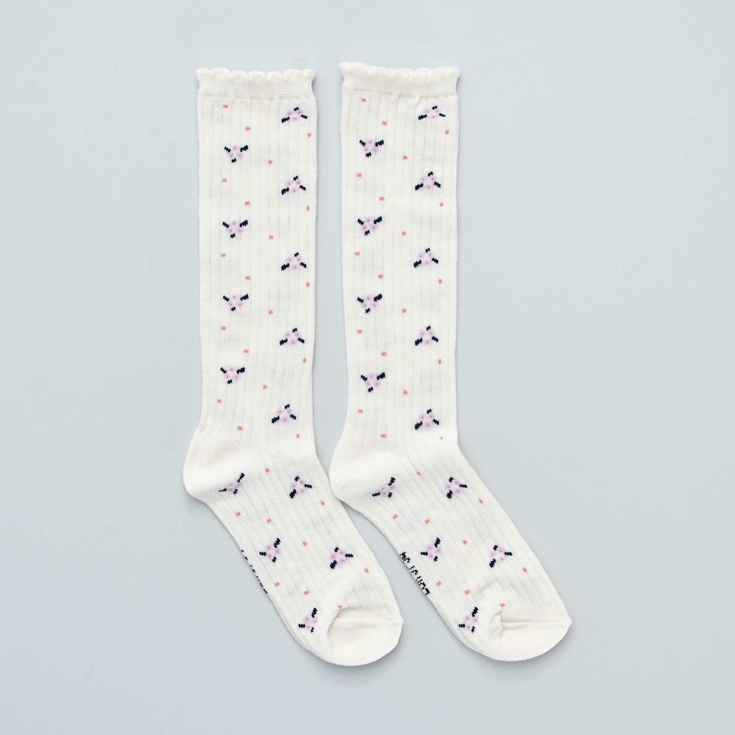 Lot de 3 paires de chaussettes Blanc/violet