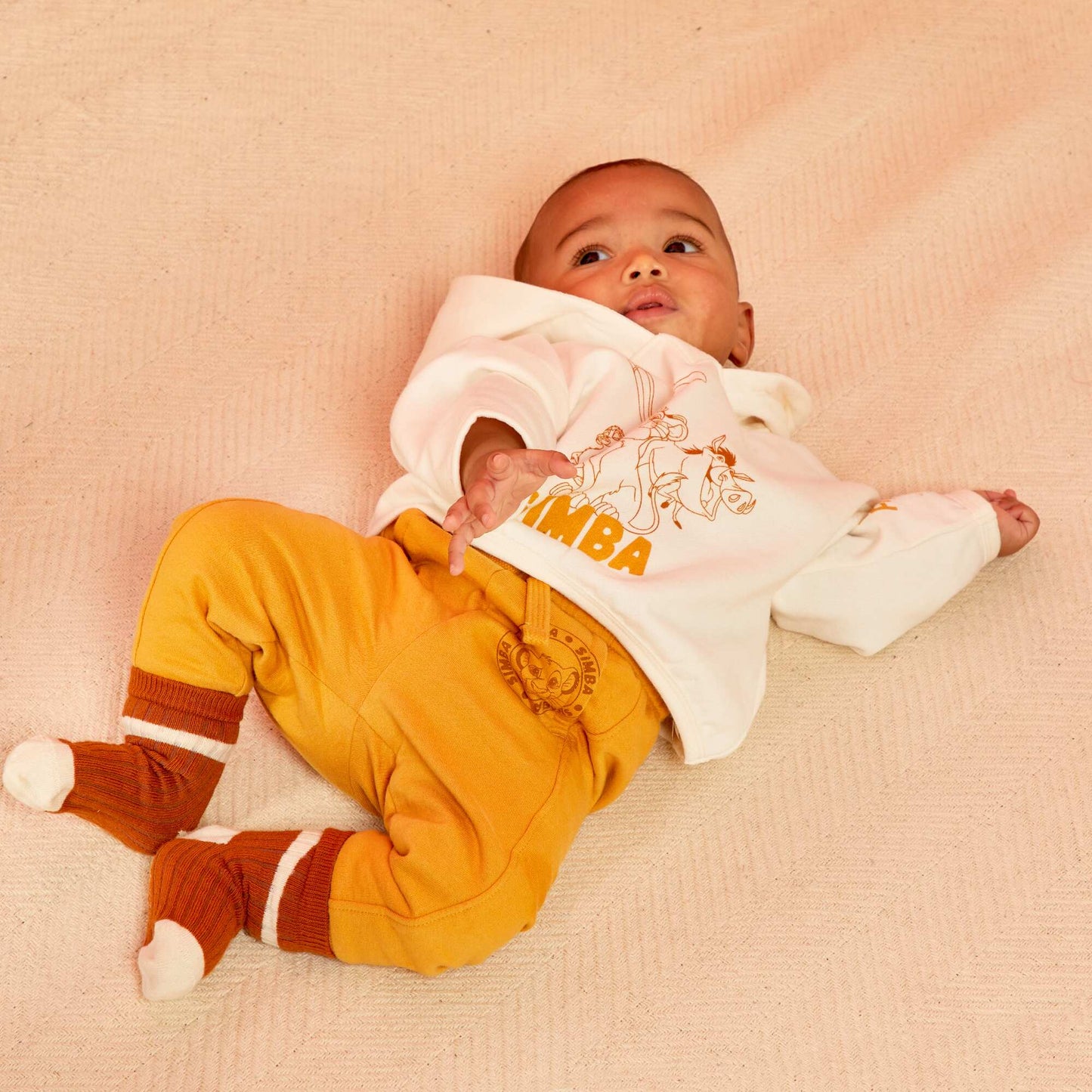 Pantalon 'Disney' en molleton Jaune