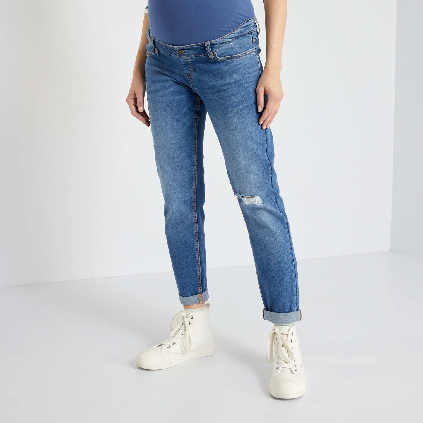 Jean boyfriend de maternit Stone