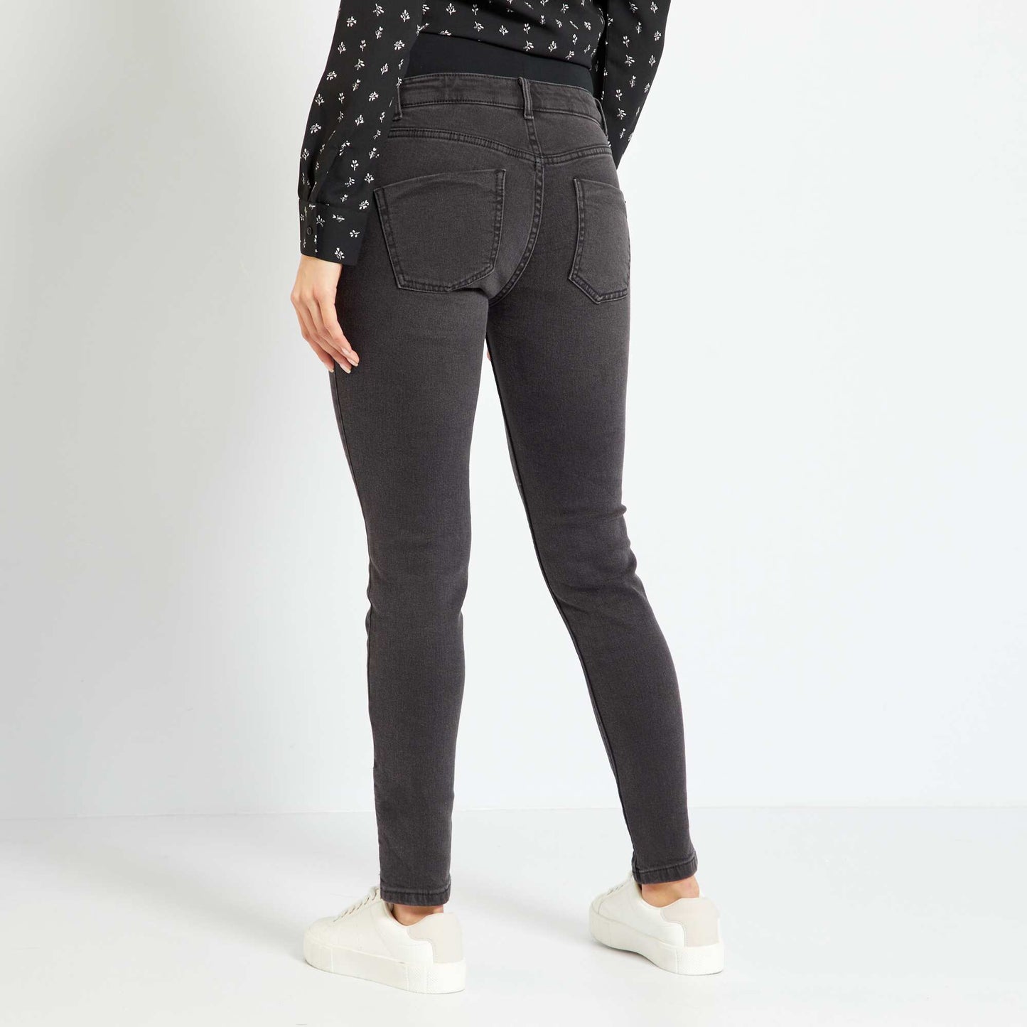 Jean grossesse skinny L28 Gris fonc