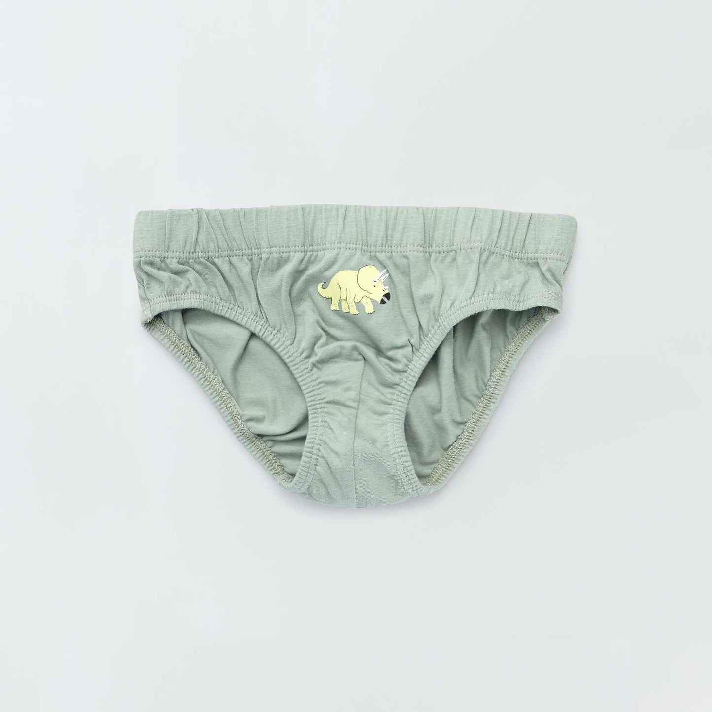 Lot de 5 slips en coton Bleu/vert/blanc