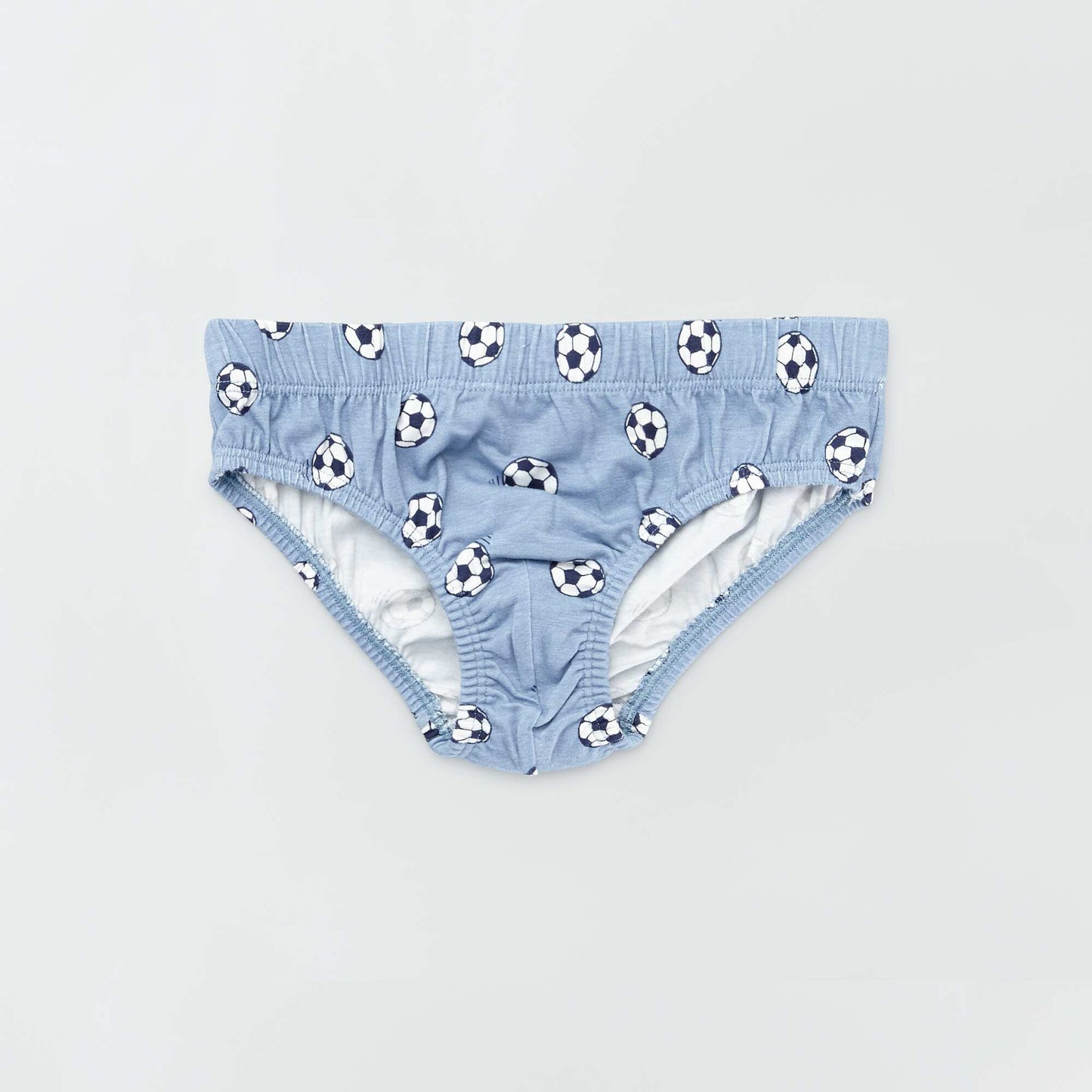 Lot de 5 slips en coton Bleu/vert/gris/blanc