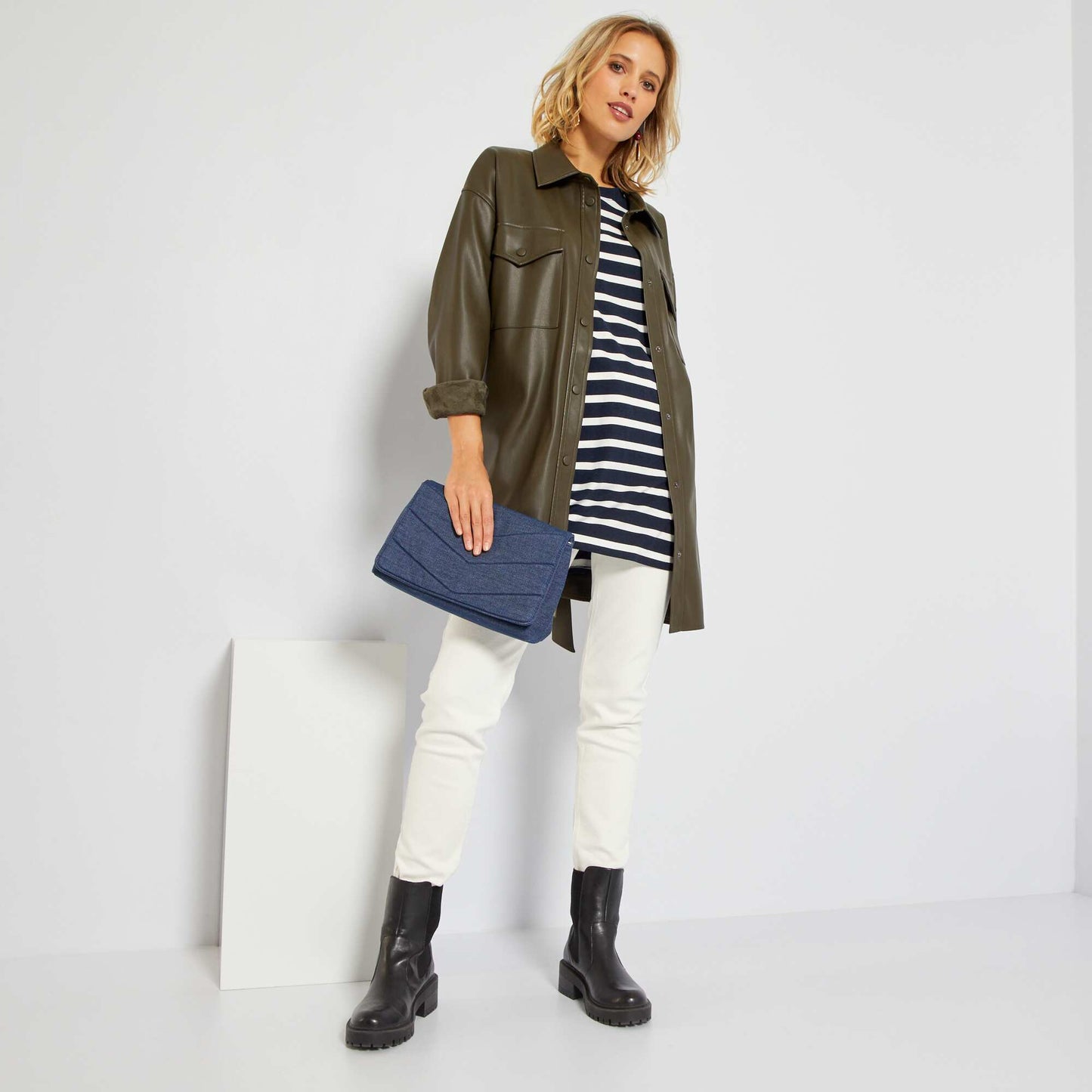 T-shirt manches longues Bleu