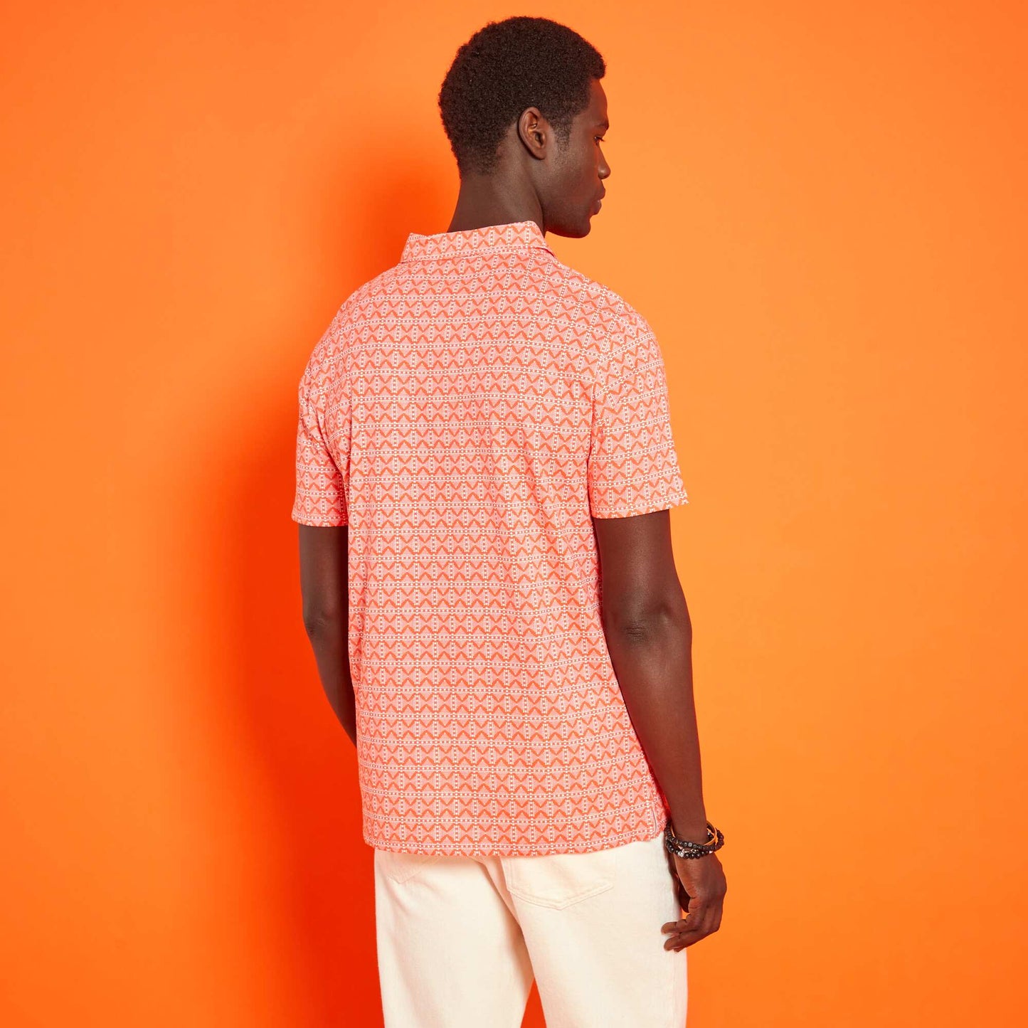 Polo en jersey avec imprim Rouge