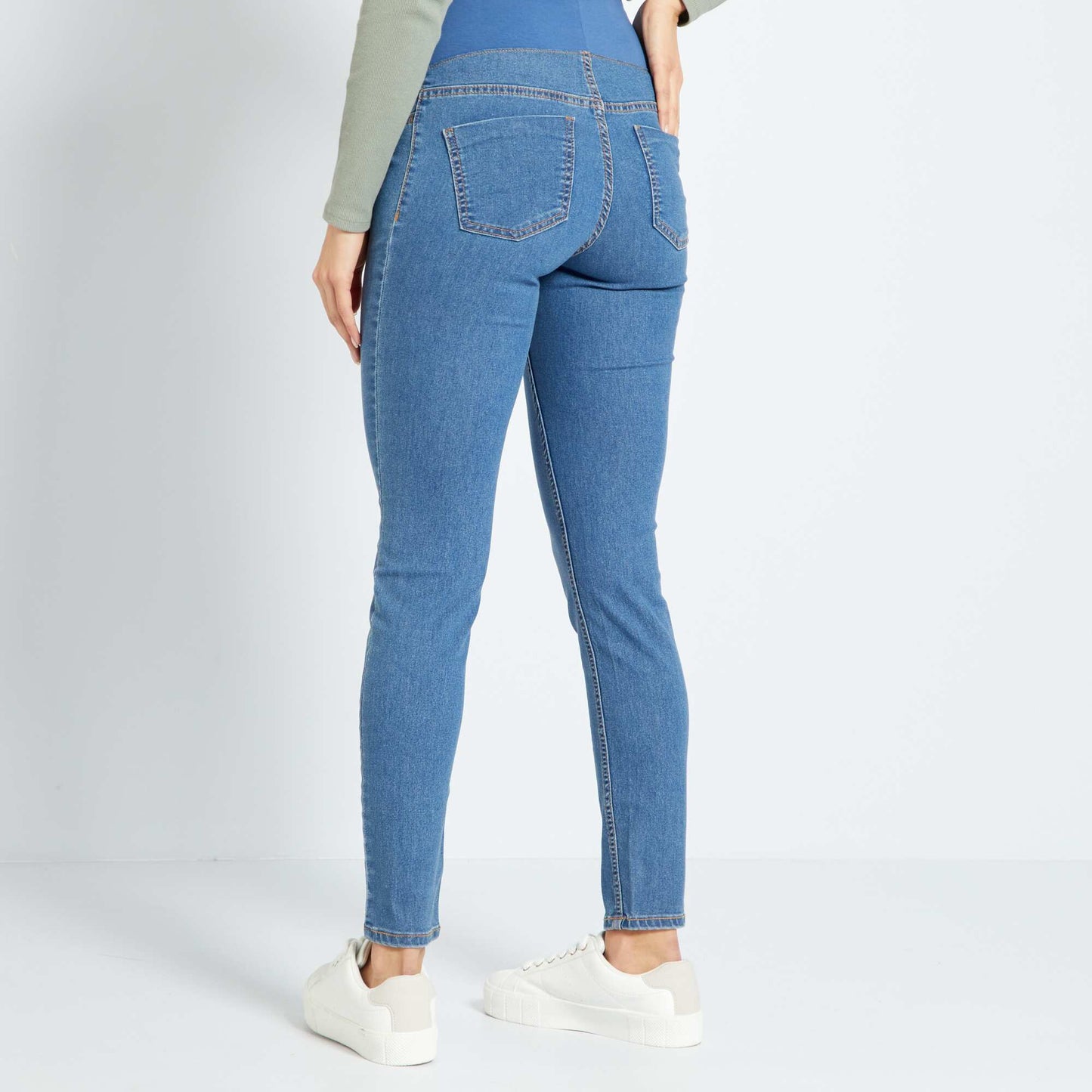 Jean skinny de maternit Bleu