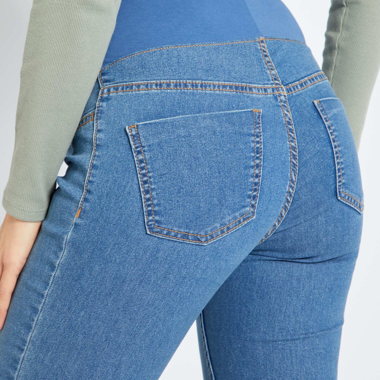 Jean skinny de maternit Bleu