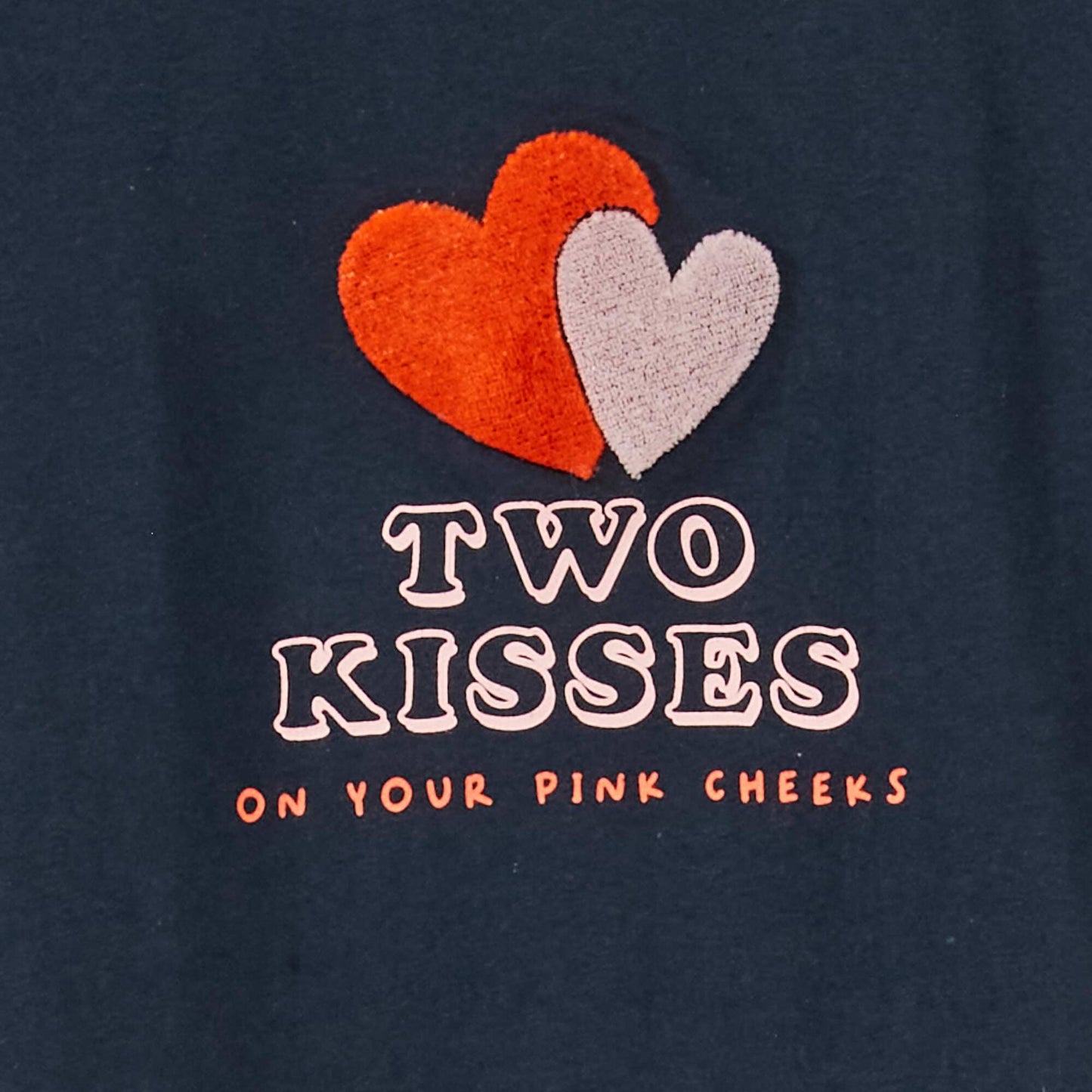 Tee-shirt coton imprim fantaisie Bleu marine