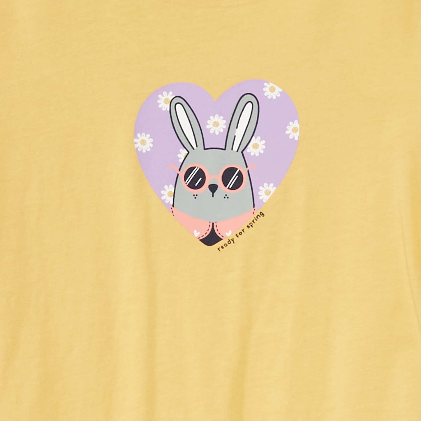 Tee-shirt imprim Jaune