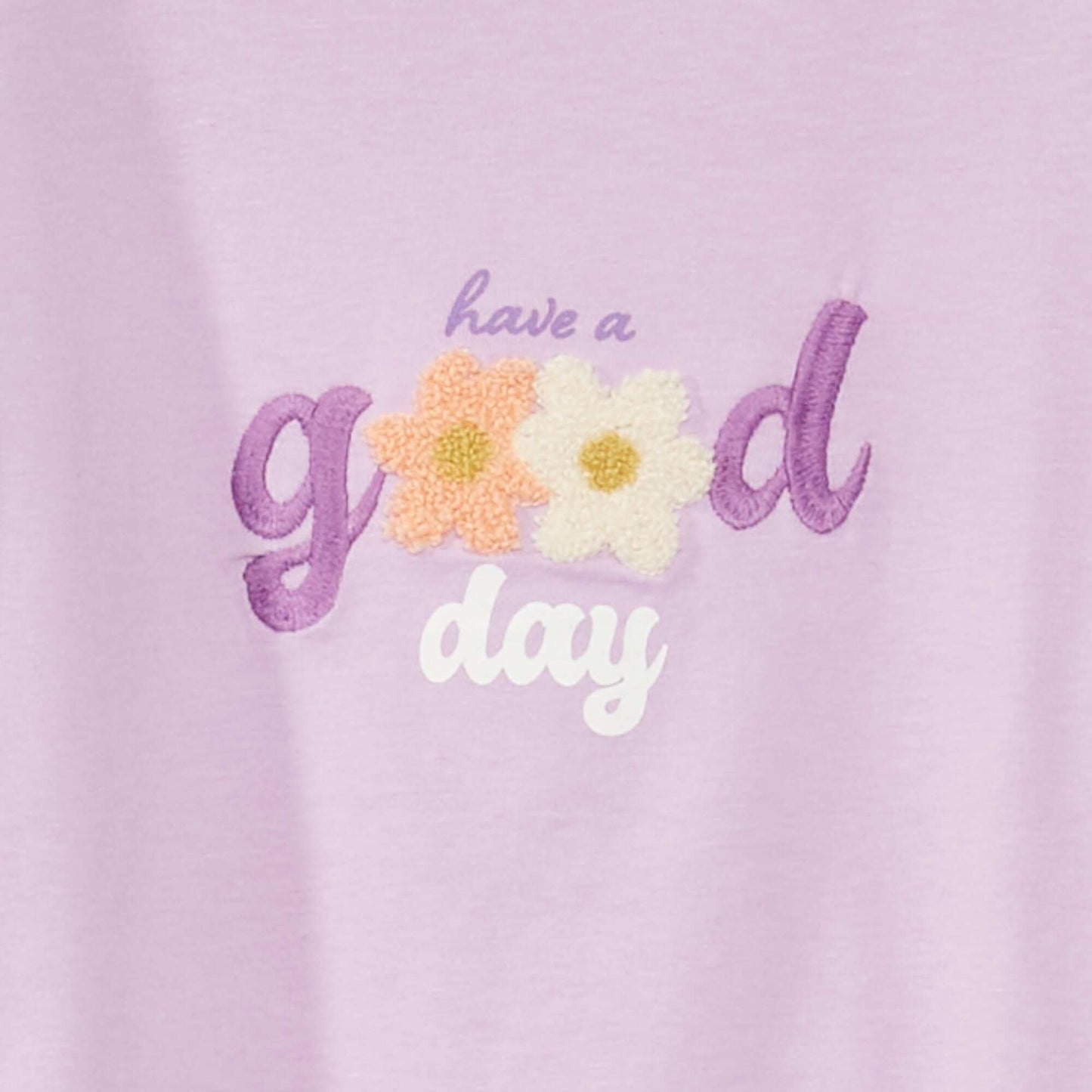 Tee-shirt manches longues imprim fantaisie Violet