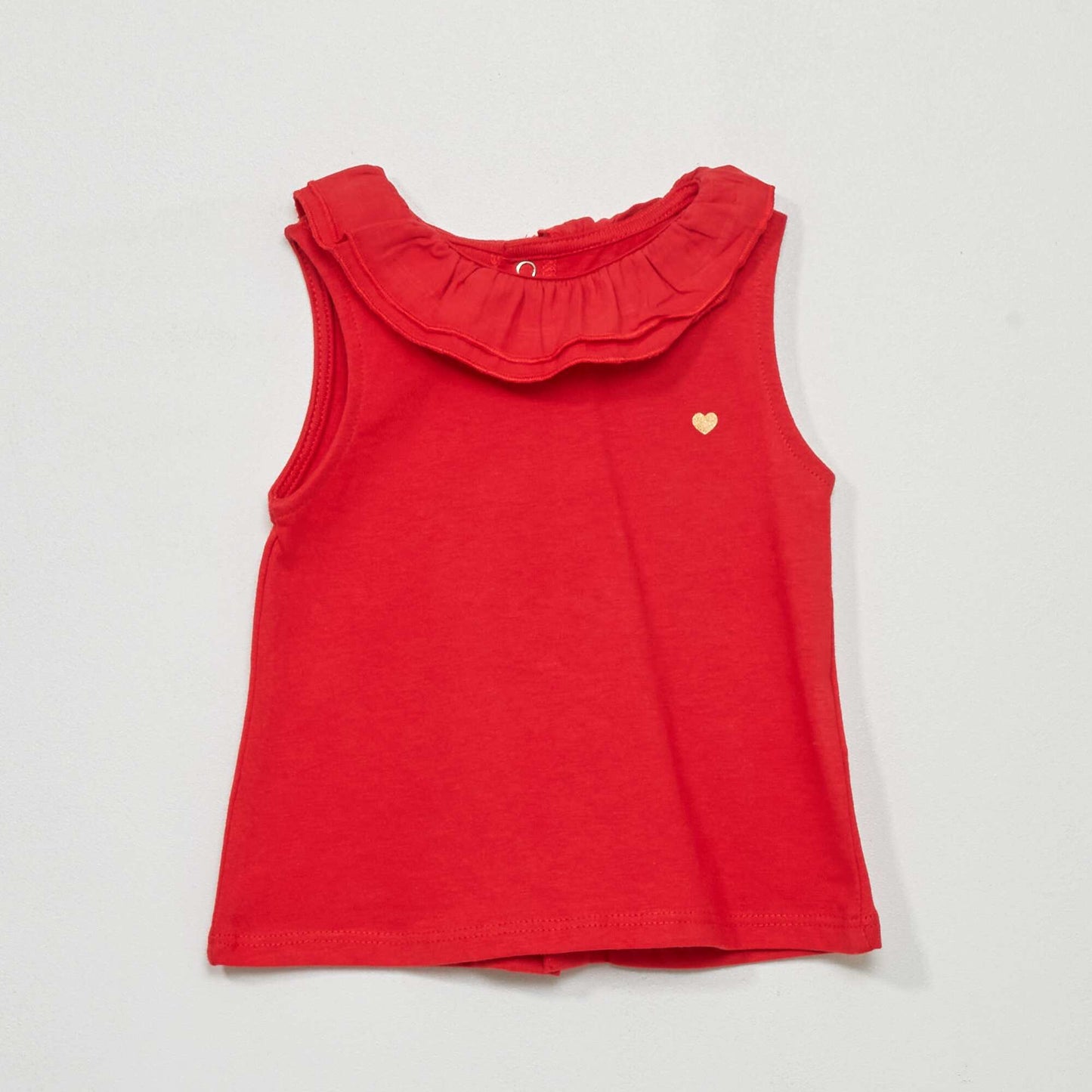 D bardeur en jersey avec col fantaisie Rouge