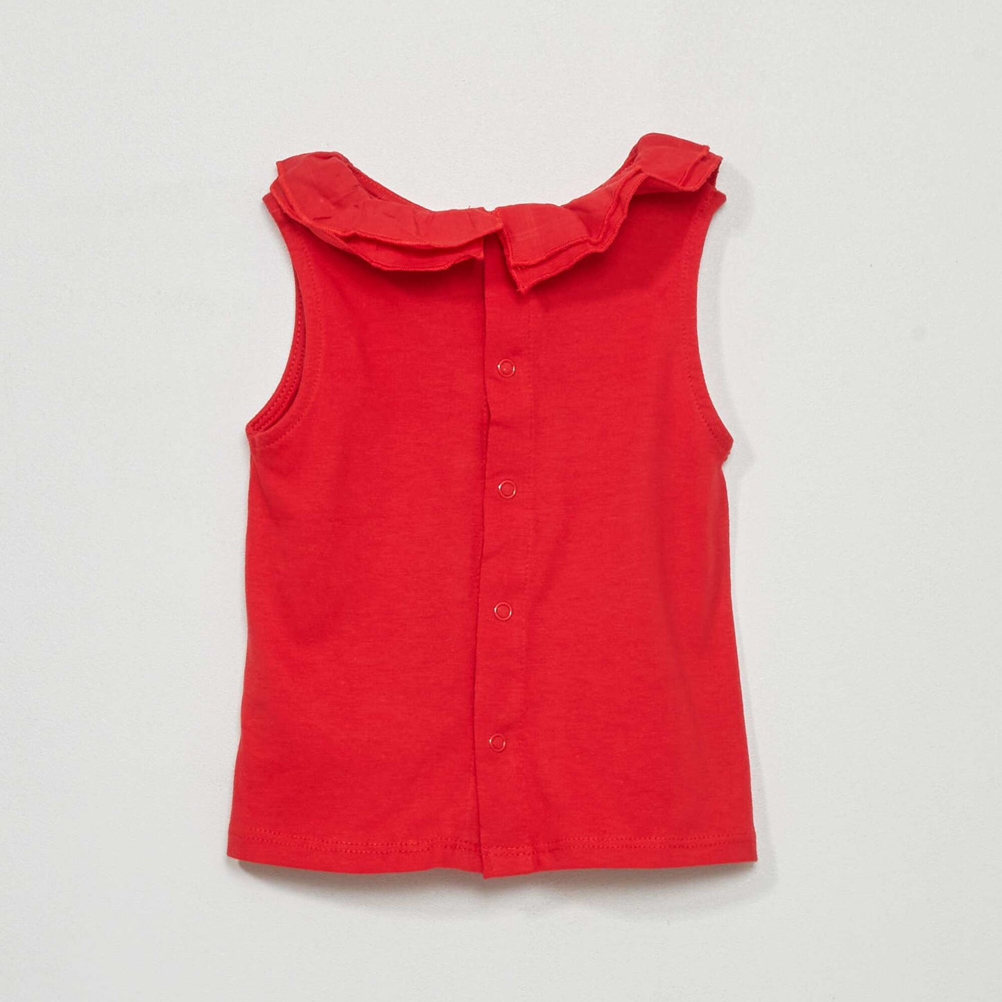 D bardeur en jersey avec col fantaisie Rouge