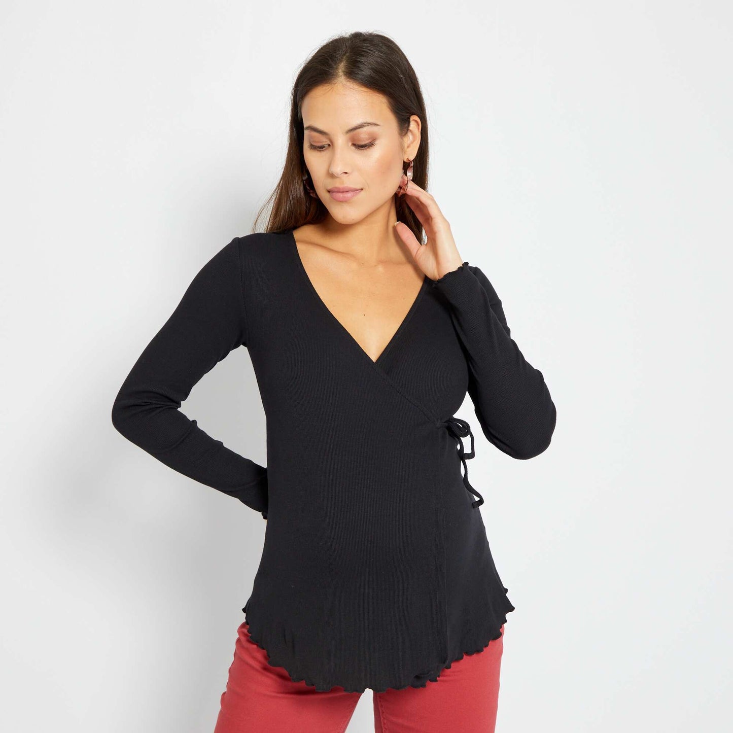 T-shirt d'allaitement noir