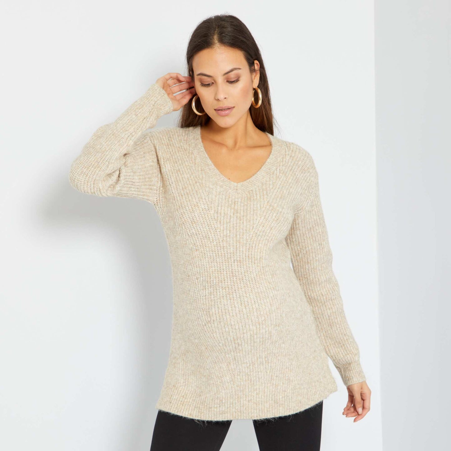 Pull de grossesse BEIGE