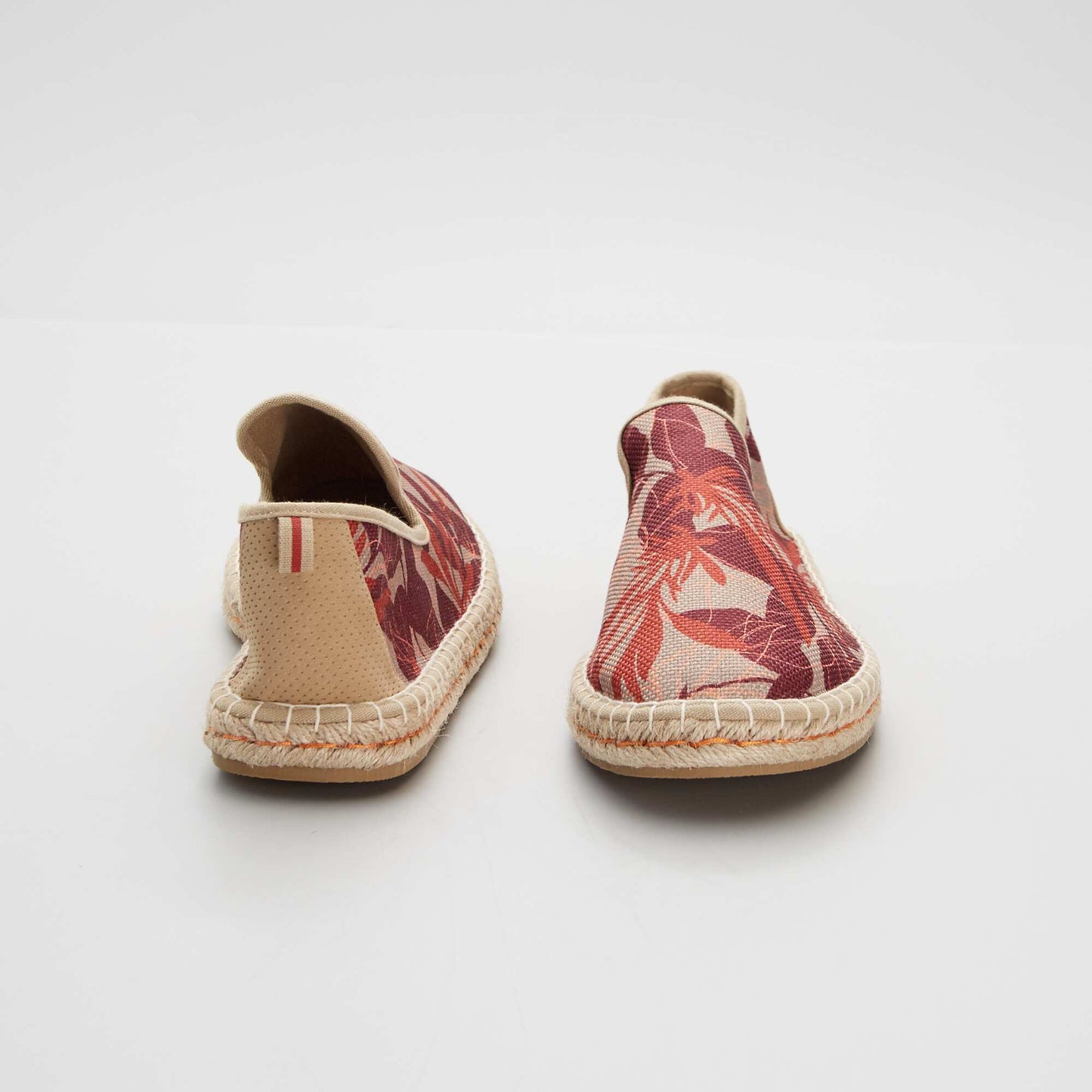 Espadrille en toile Kaki/orange