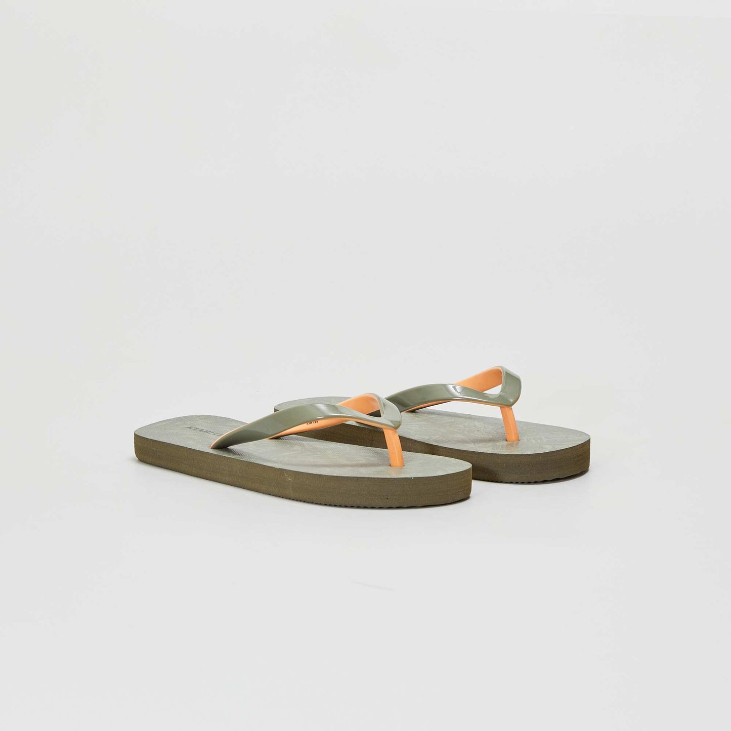 Tongs de plage Kaki