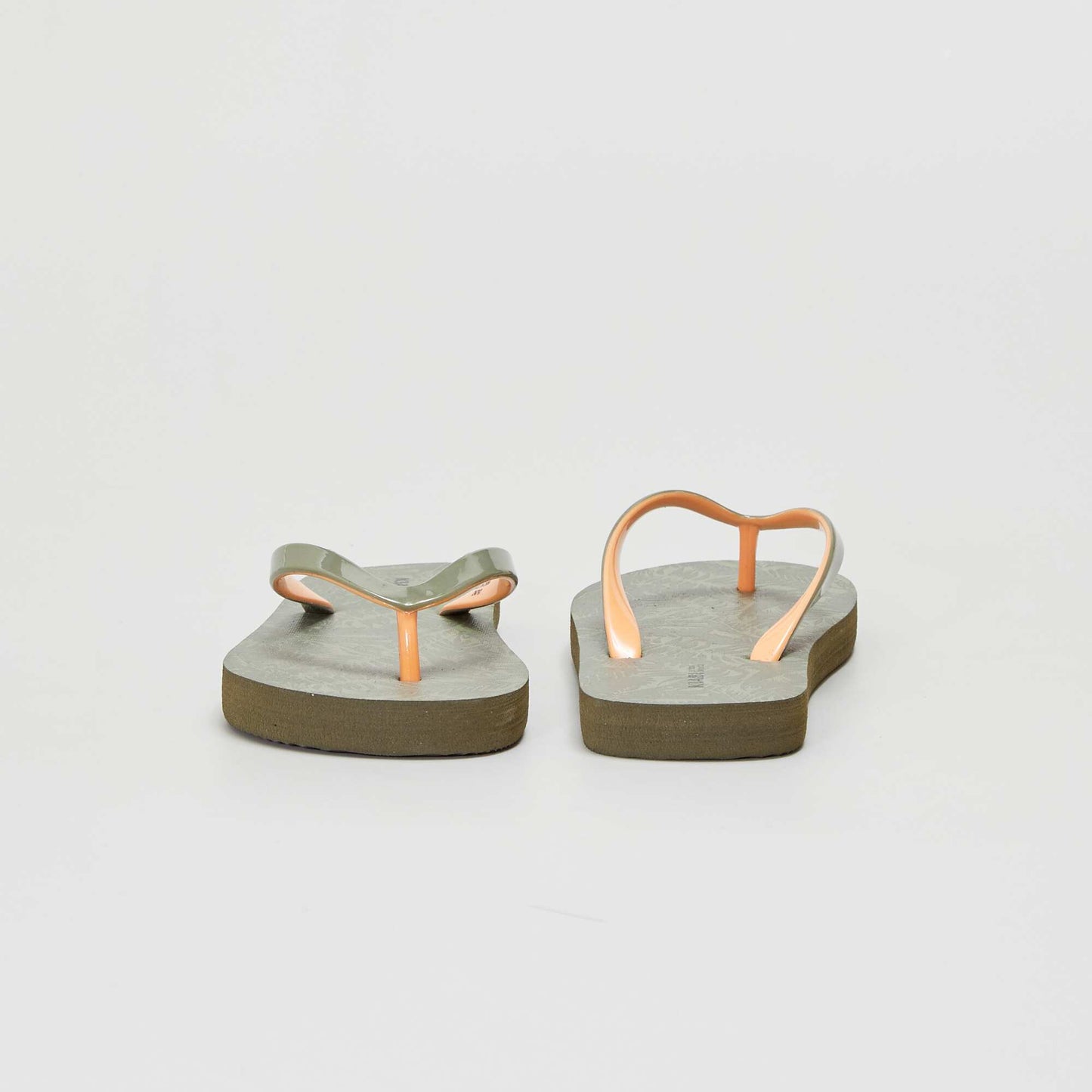Tongs de plage Kaki