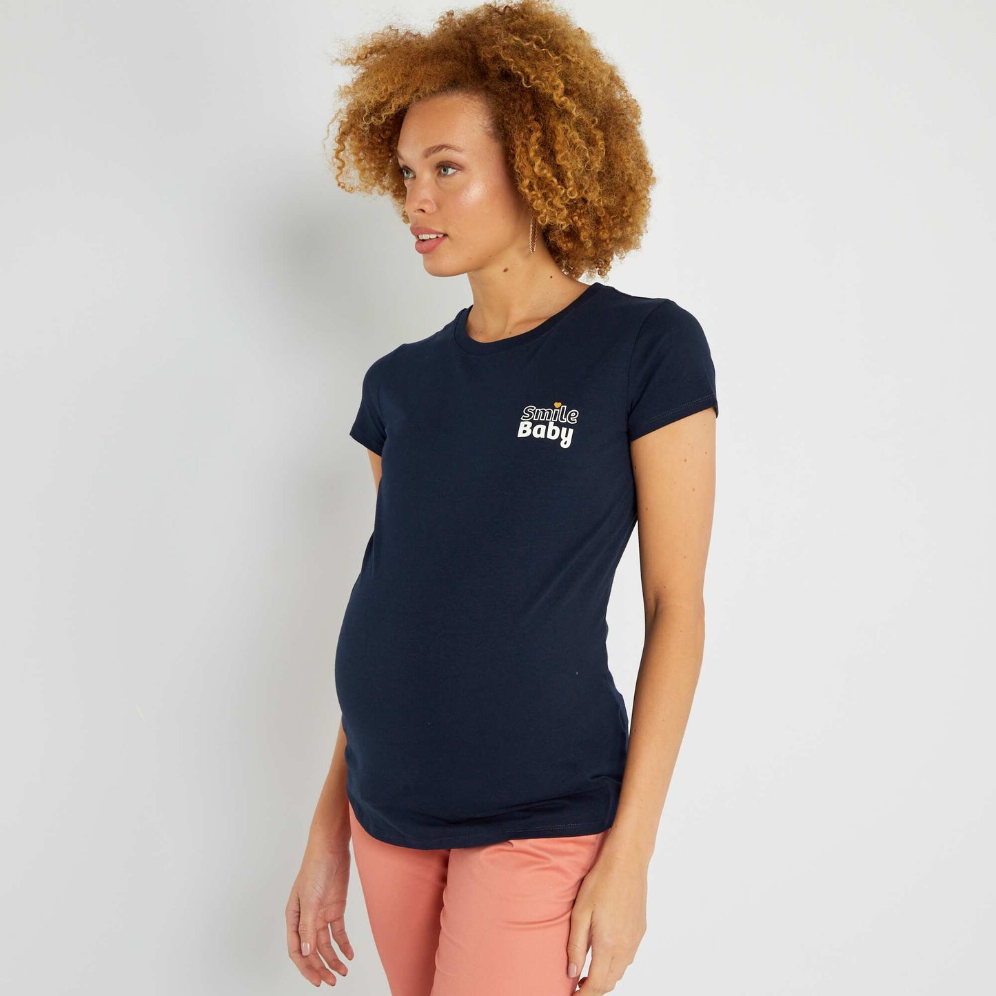 T-shirt grossesse avec imprim Noir