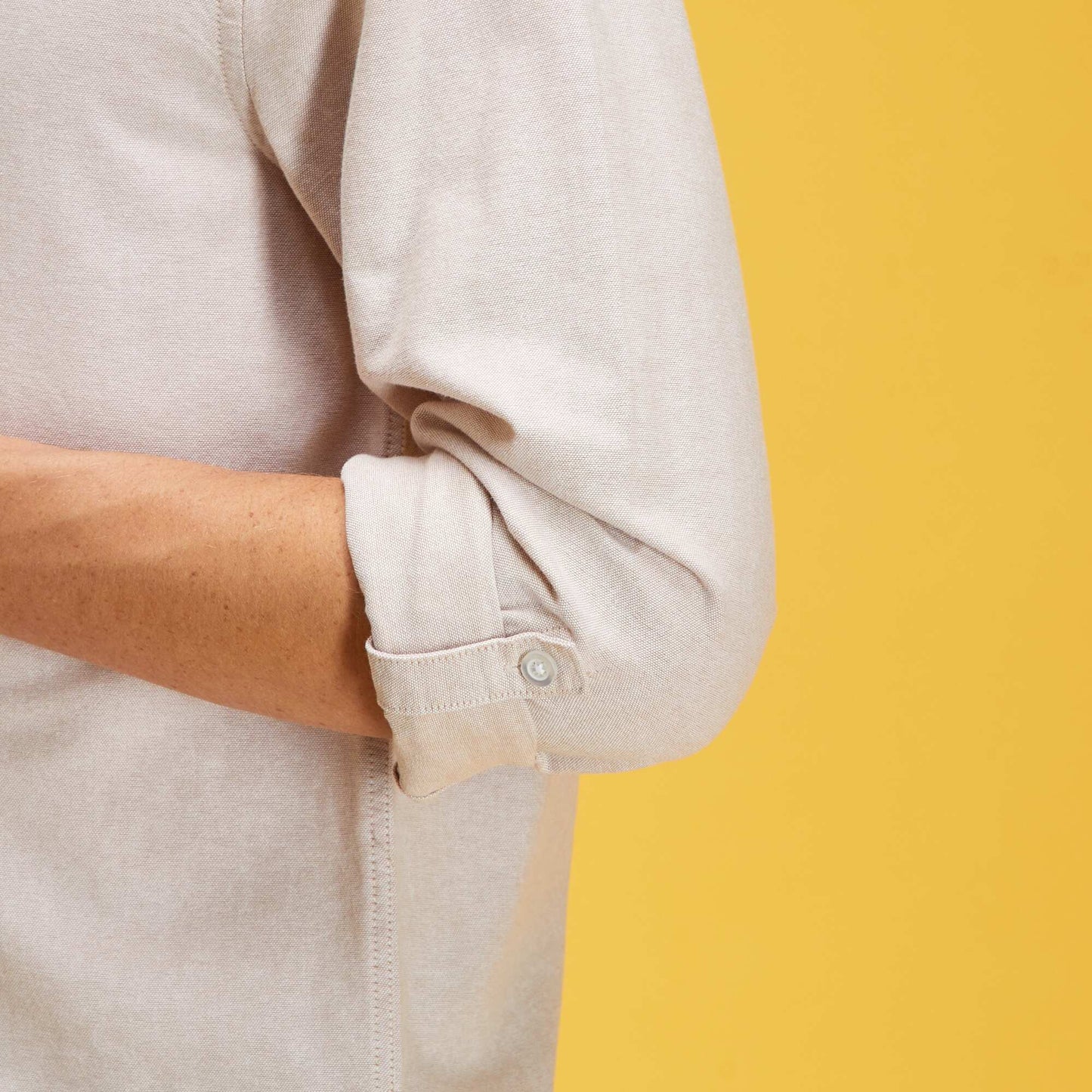 Chemise en oxford Beige