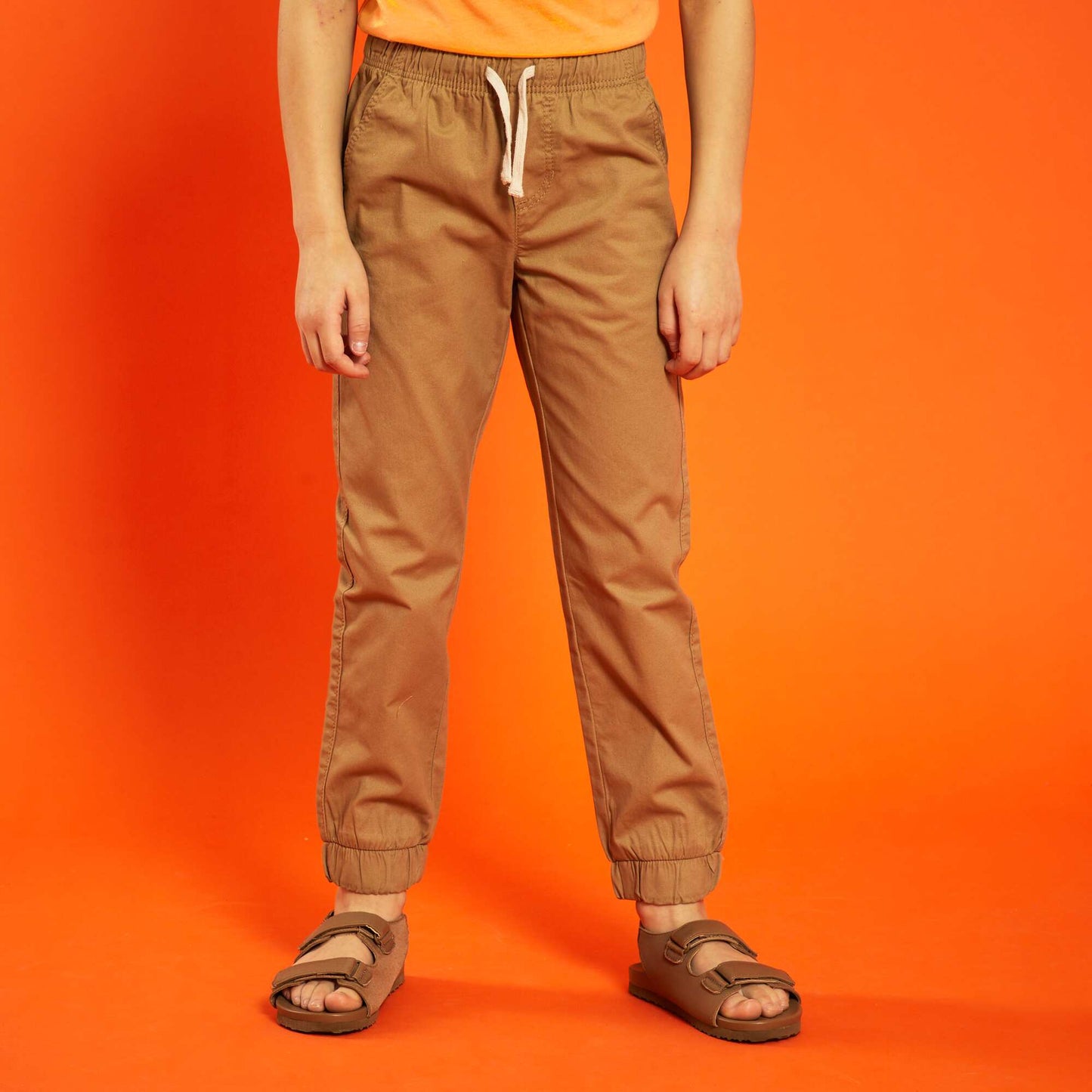 Pantalon esprit 'jogger' Beige