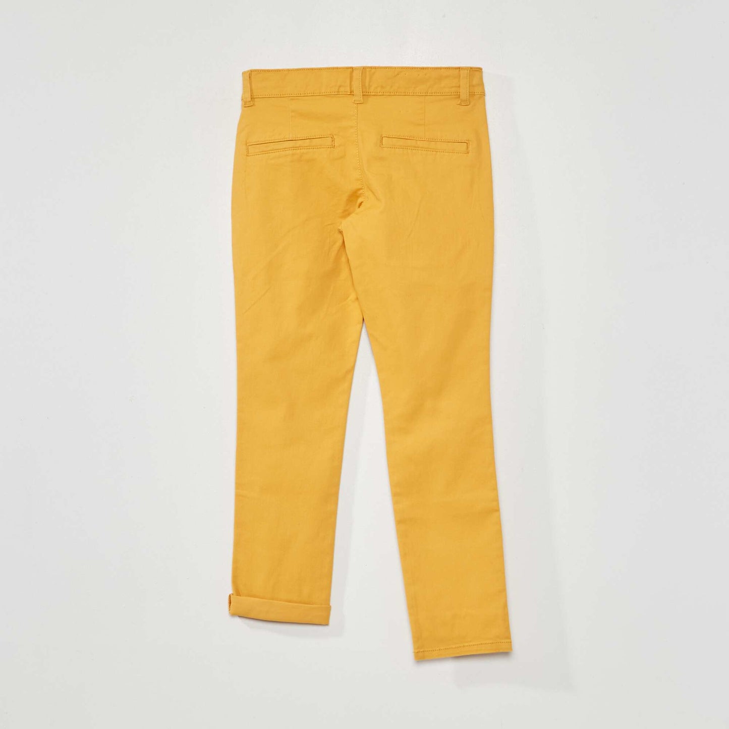 Pantalon chino regular jaune