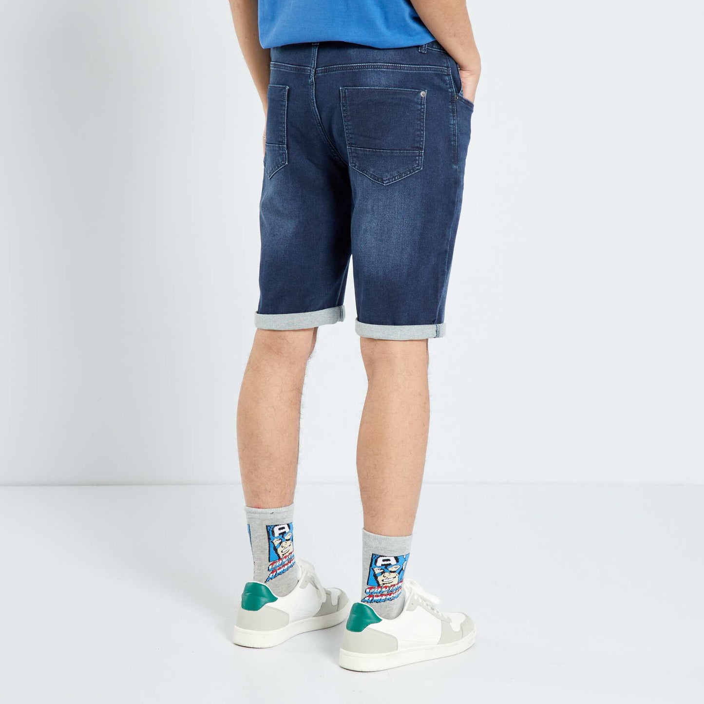 Bermuda en jean taille standard Brut