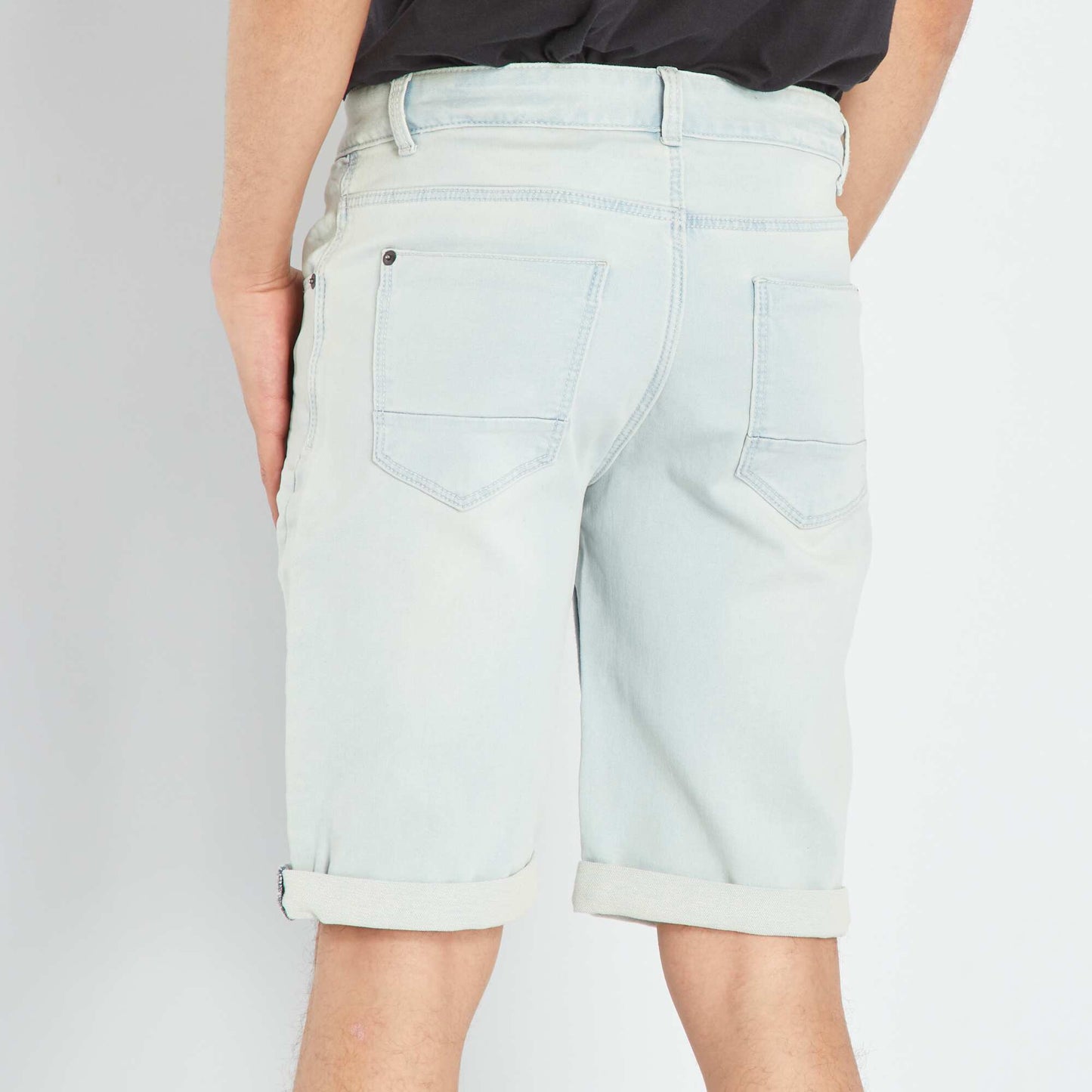 Bermuda en jean taille standard Triple stone