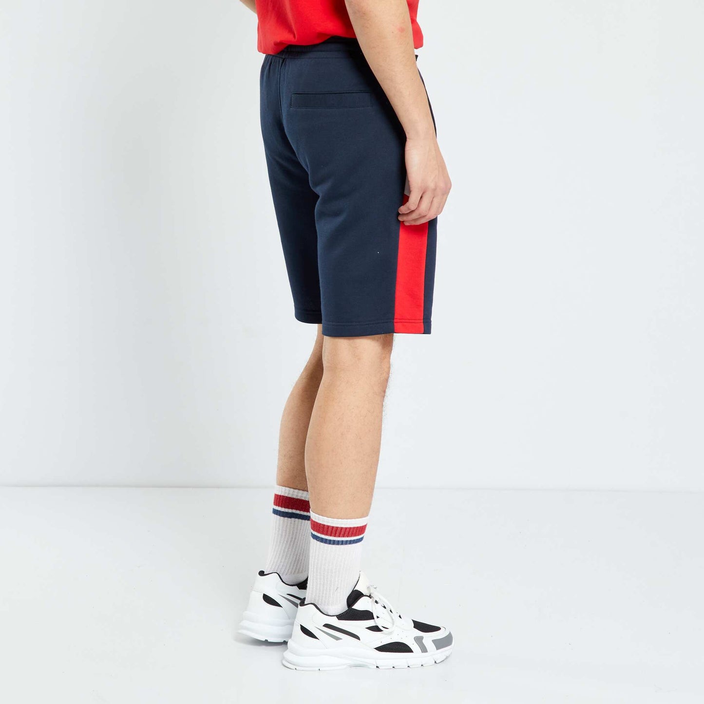 Short de sport en molleton Bleu marine