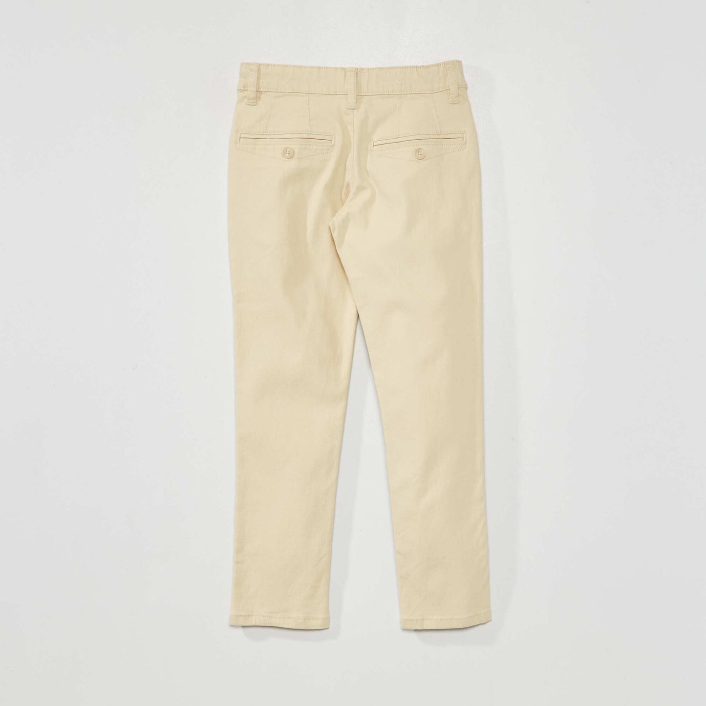 Pantalon chino slim beige
