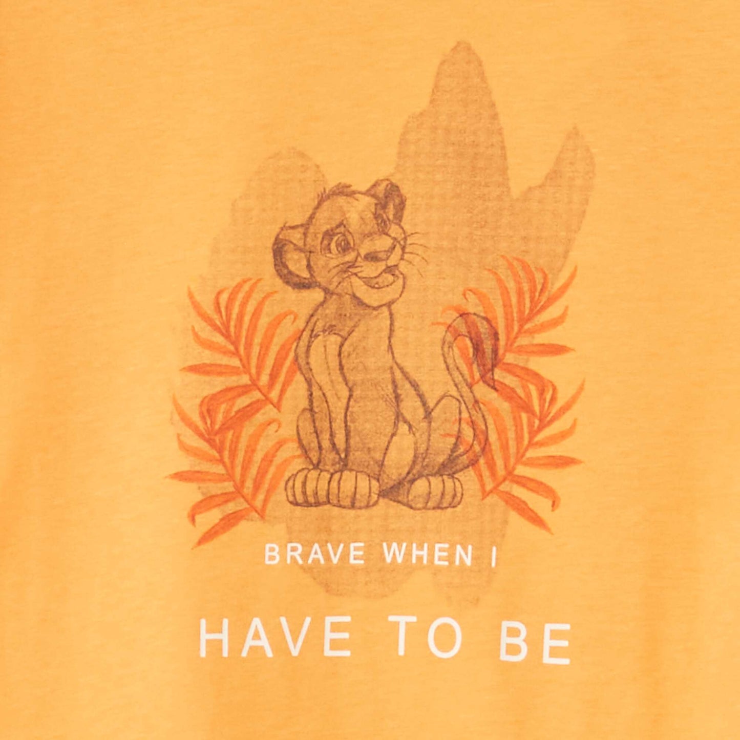 T-shirt en jersey 'Roi Lion' ORANGE