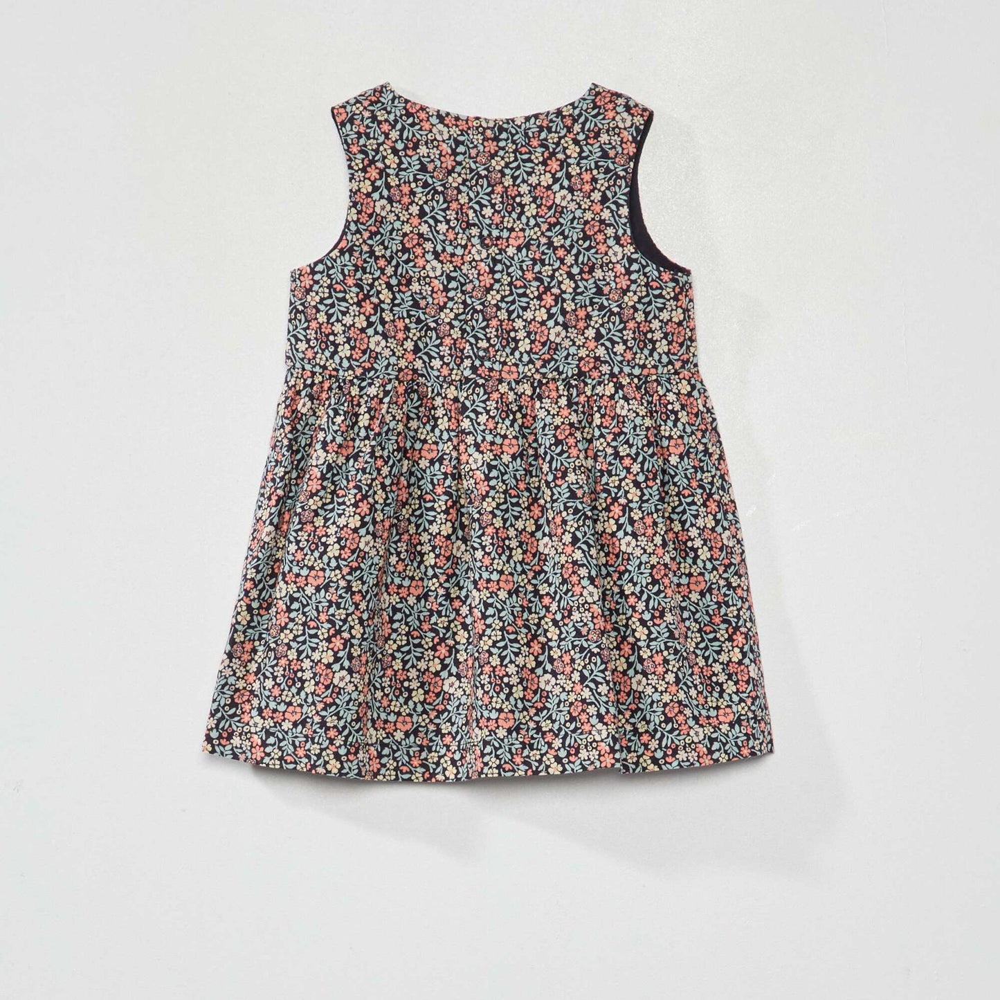 Robe en voile de coton avec imprim Bleu