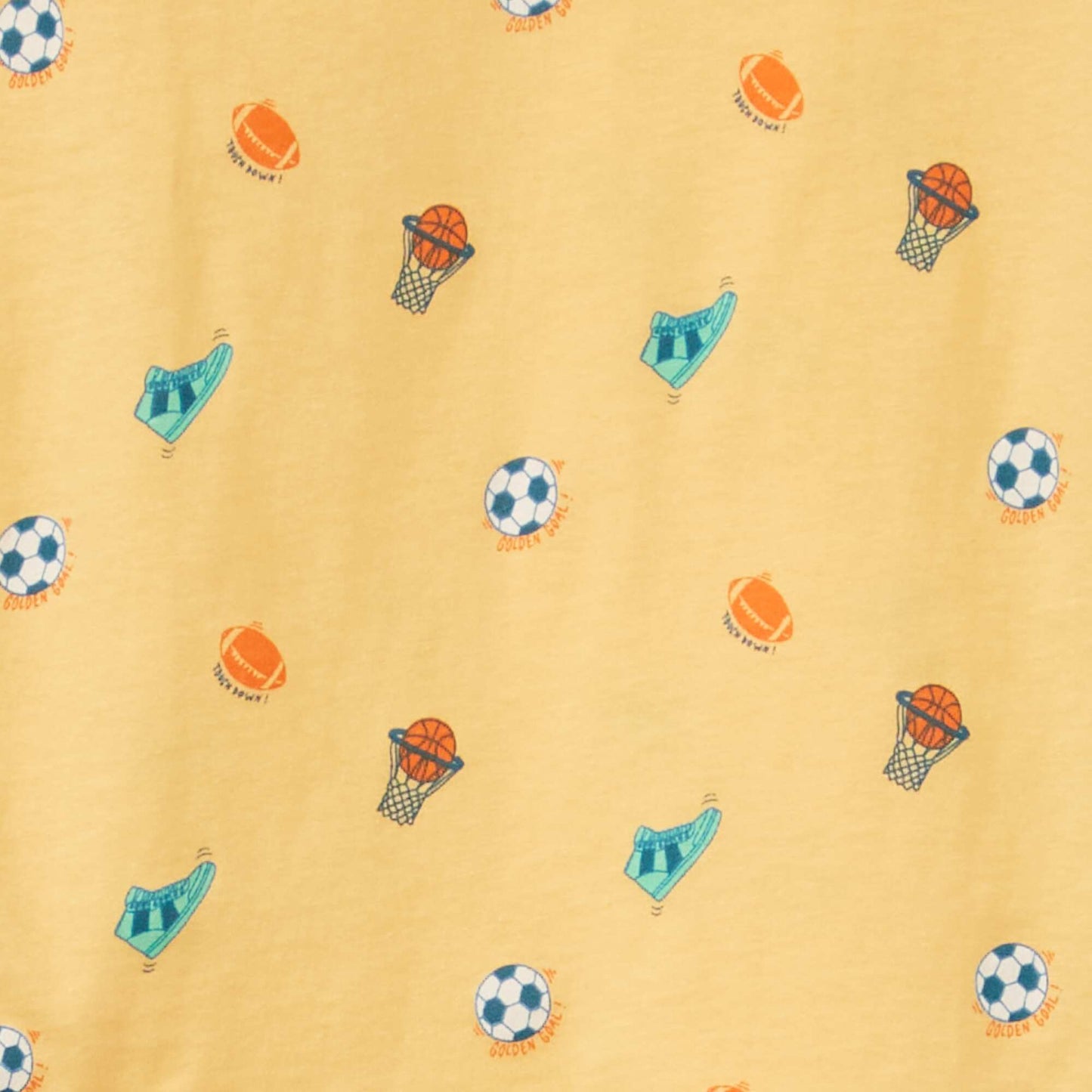 Tee-shirt motif pur coton ORANGE