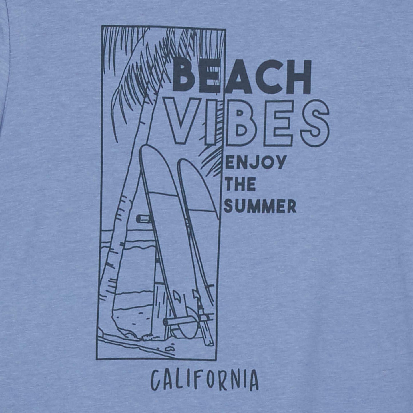 T-shirt en jersey avec imprim Bleu