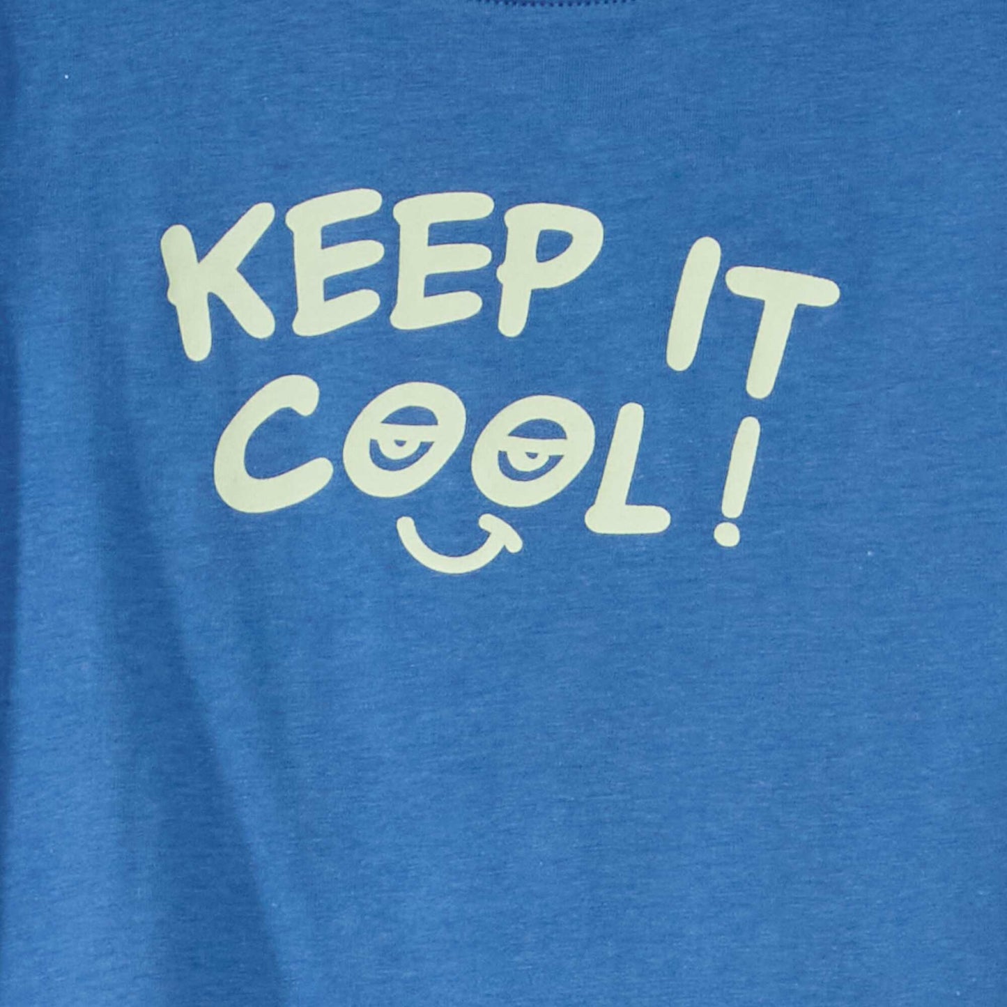 T-shirt en jersey avec imprim Bleu