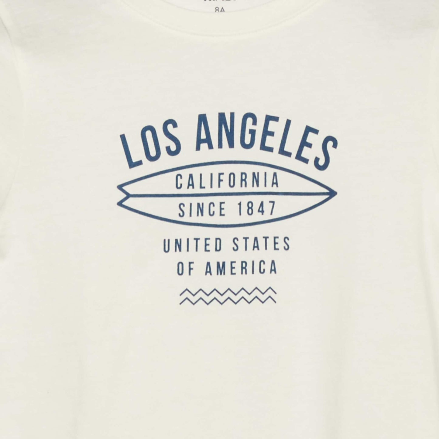 T-shirt en jersey avec imprim Beige/bleu