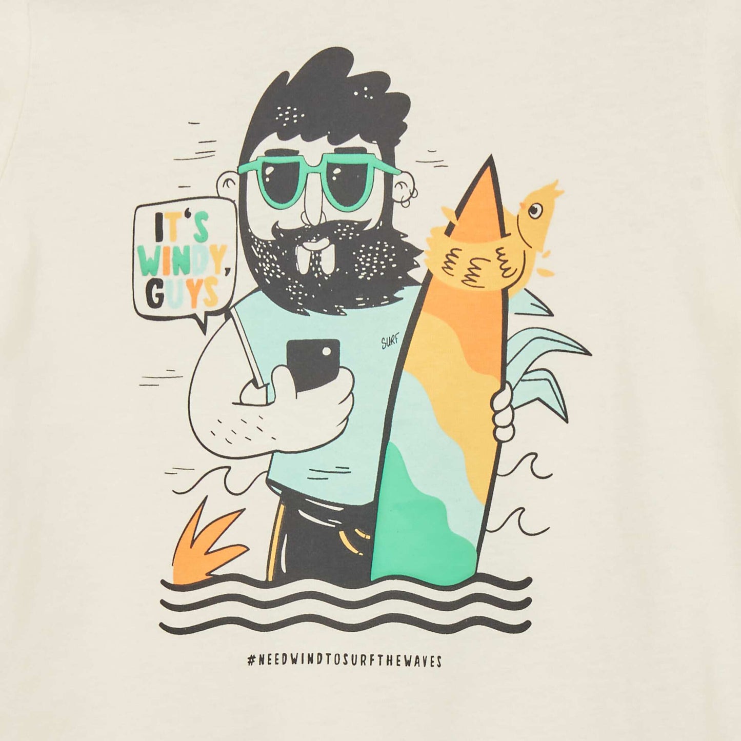 T-shirt imprim en jersey Blanc