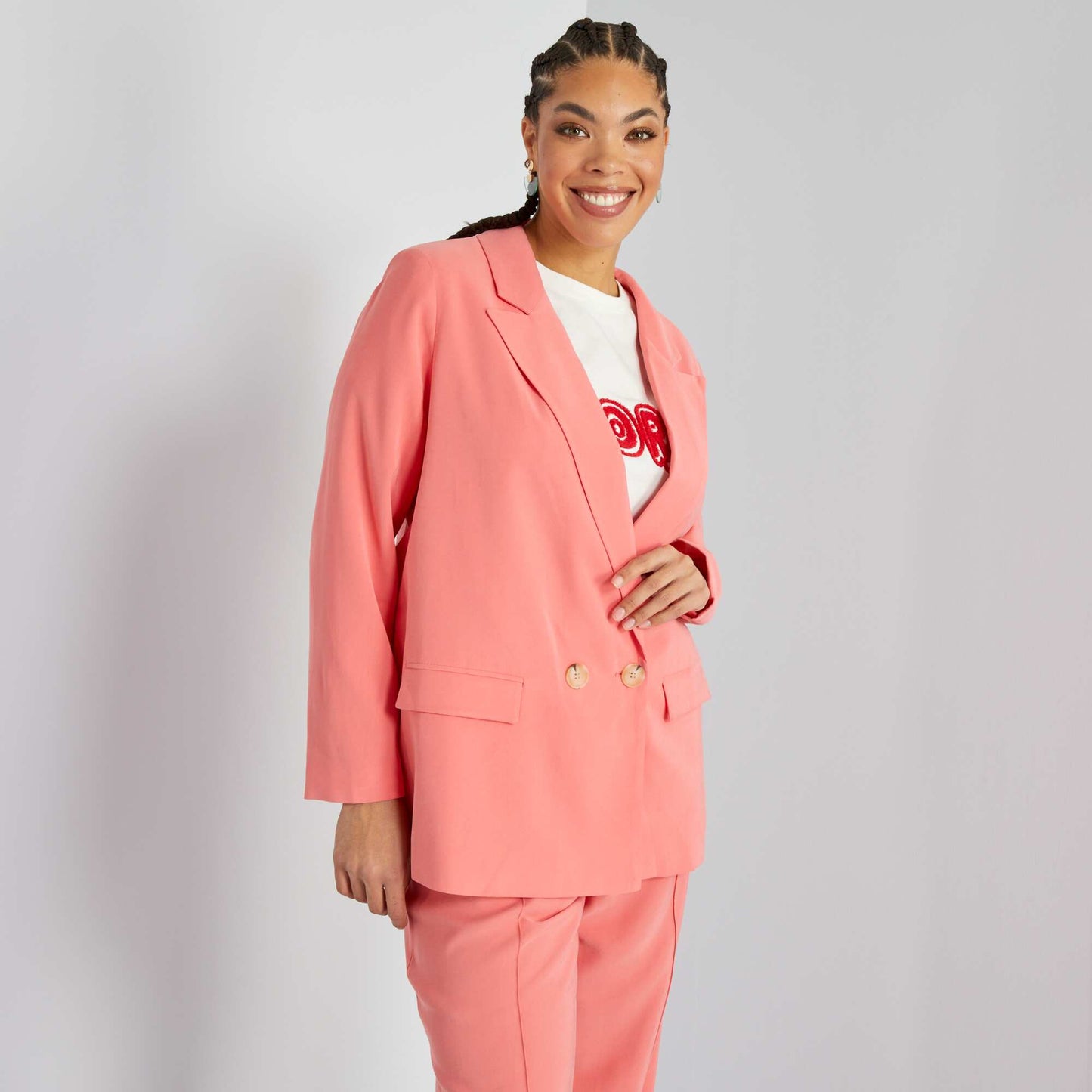 Veste blazer rose