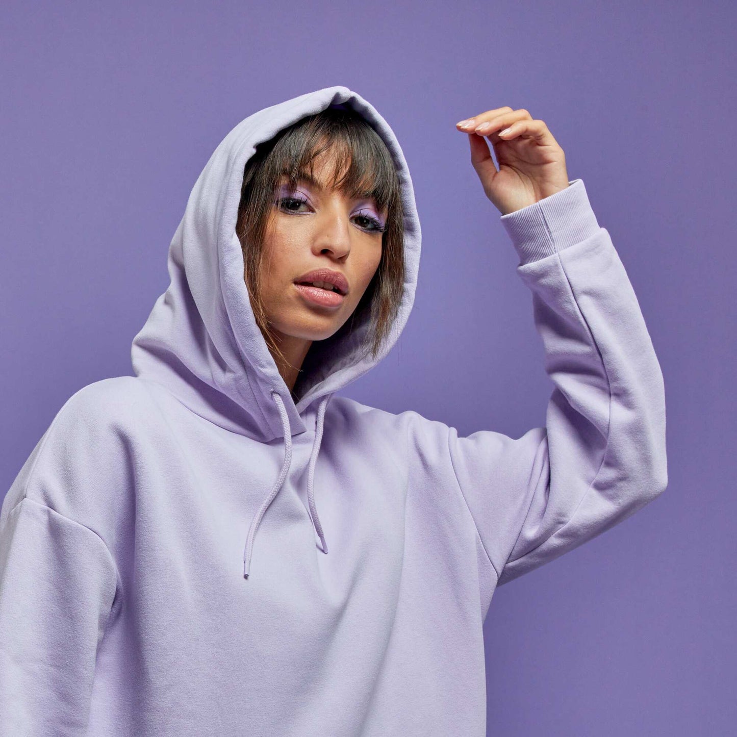 Sweat chin capuche VIOLET