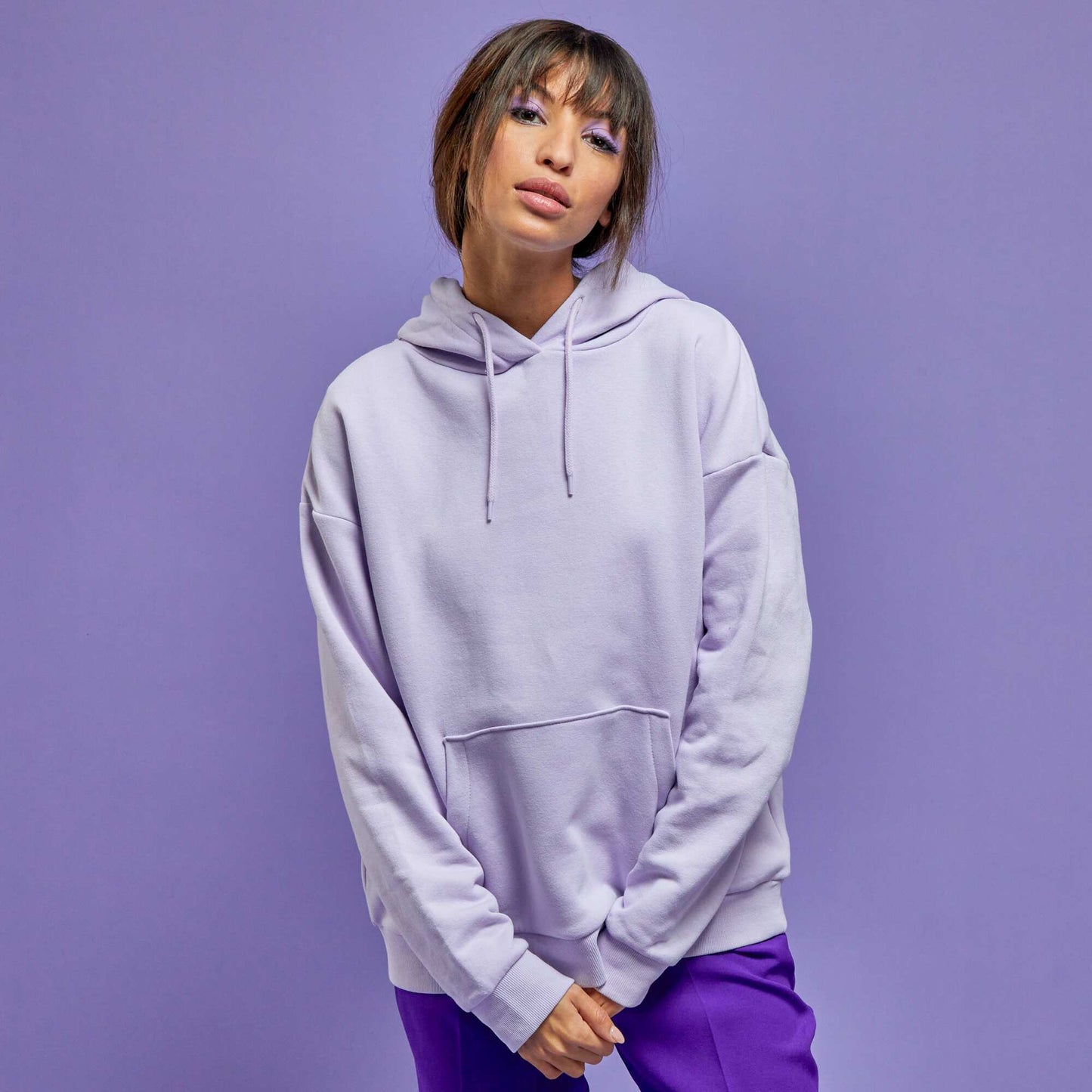 Sweat chin capuche VIOLET