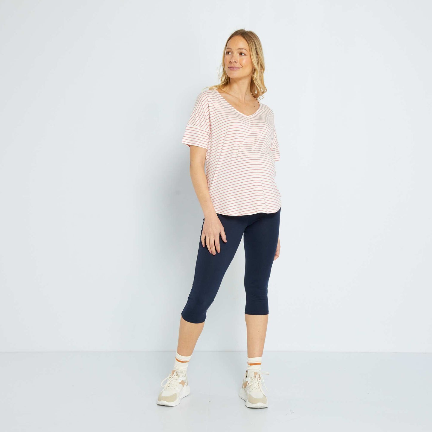Legging taille élastique bleu marine