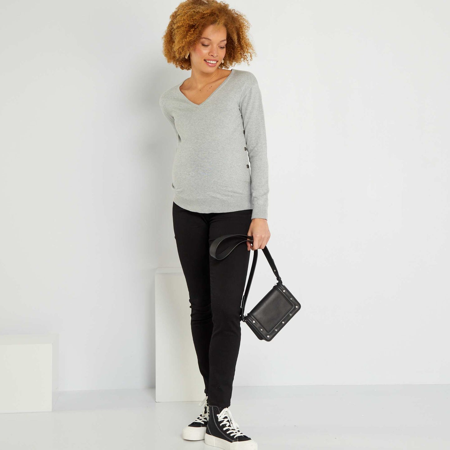 Sweat d'allaitement Gris