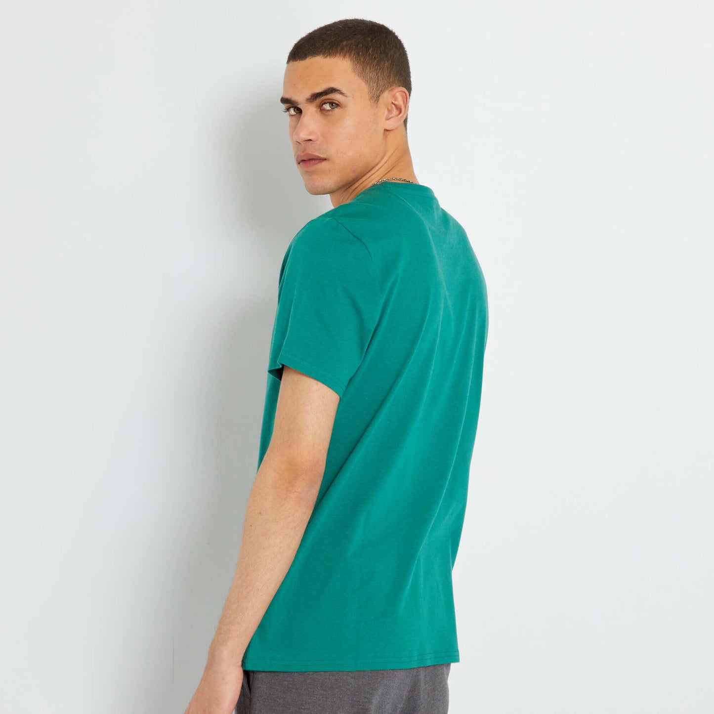 T-shirt manches courtes en coton VERT