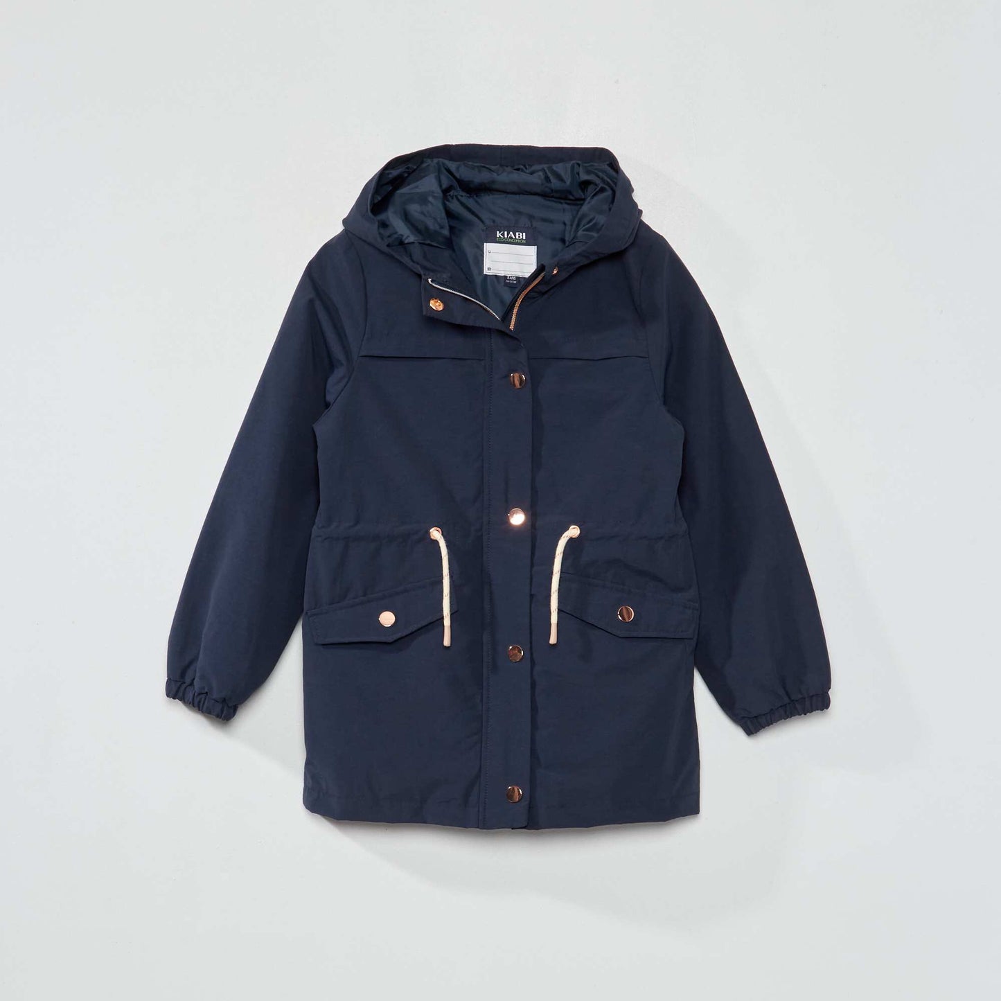 Parka légère déperlante bleu marine