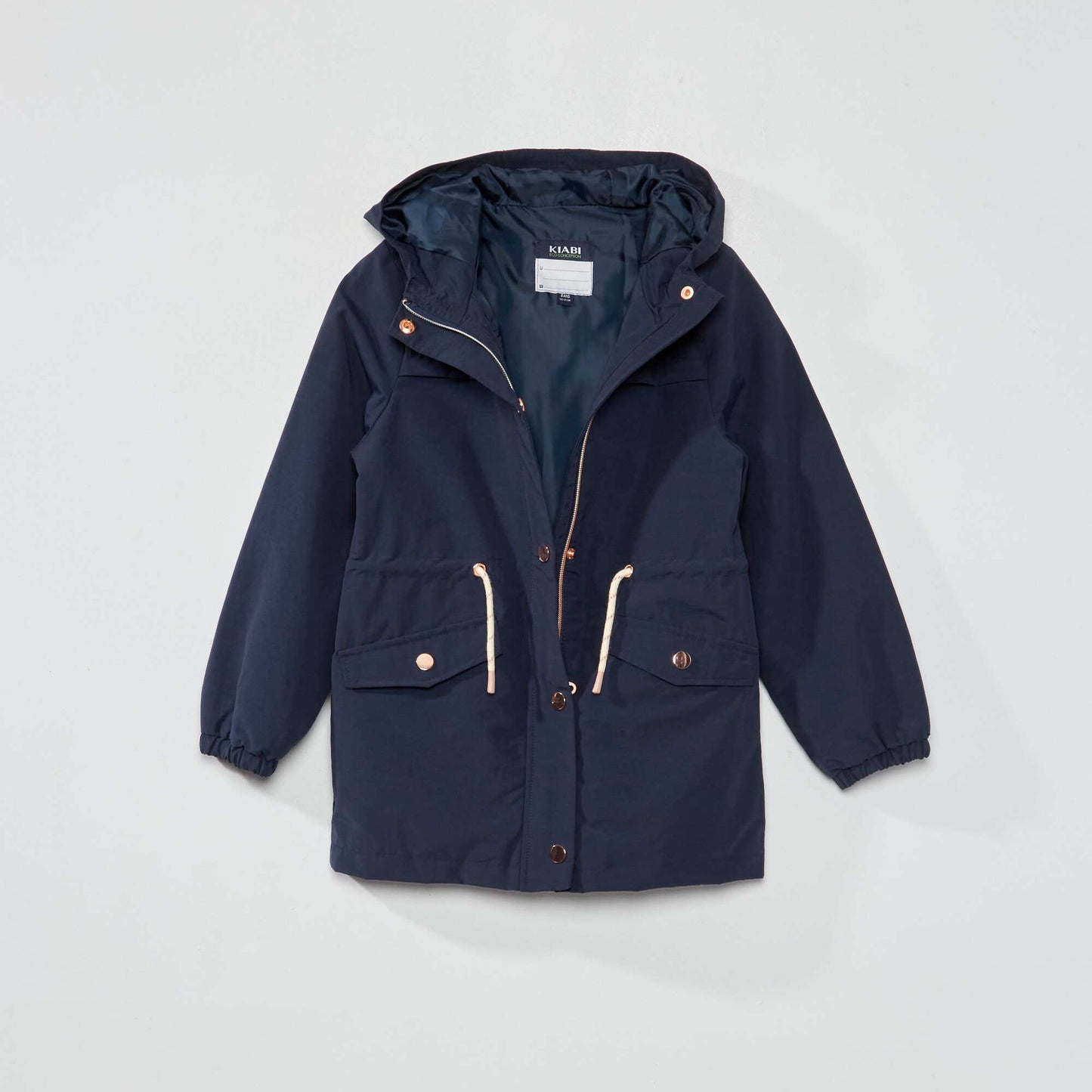 Parka légère déperlante bleu marine