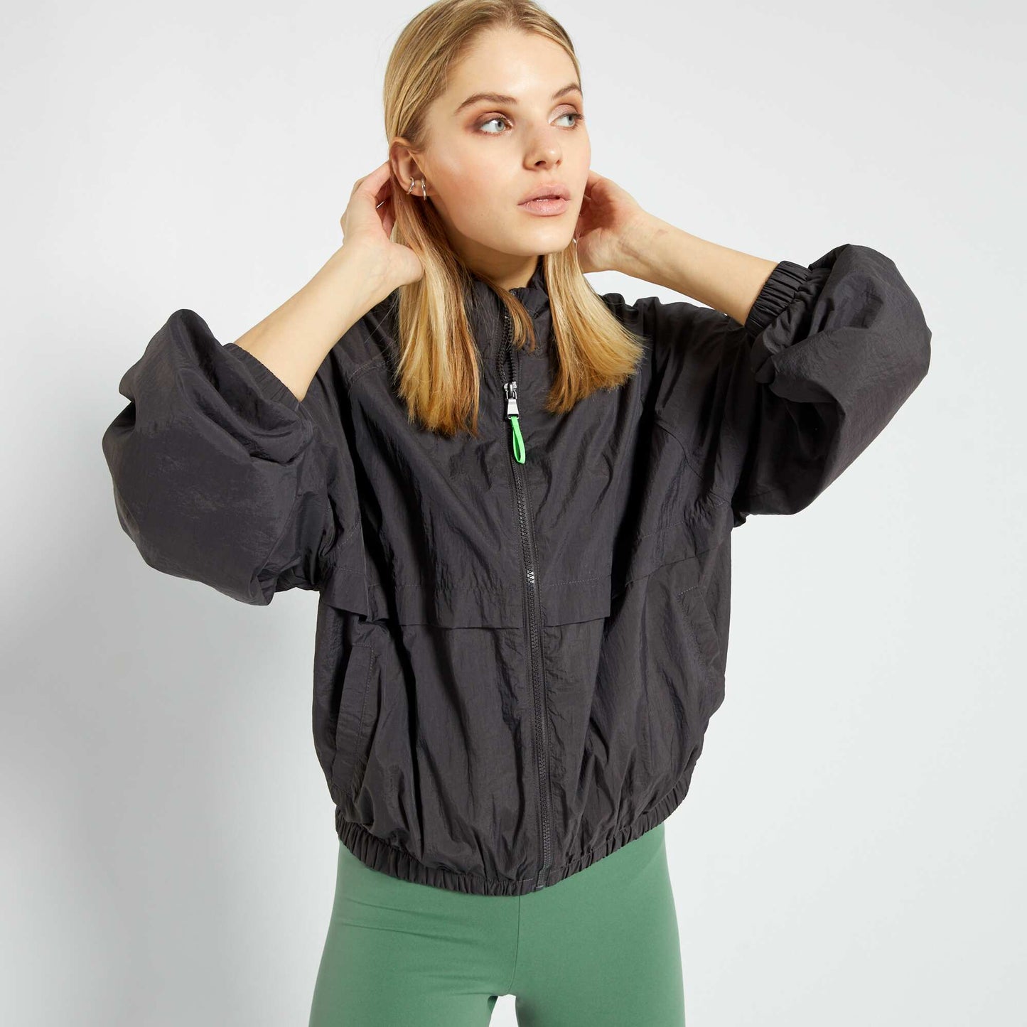 Blouson sport gris fonc