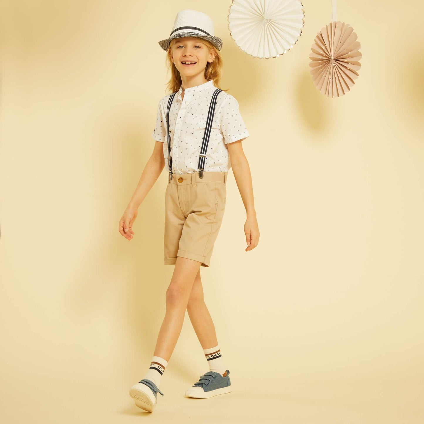 Bermuda chino en twill Beige