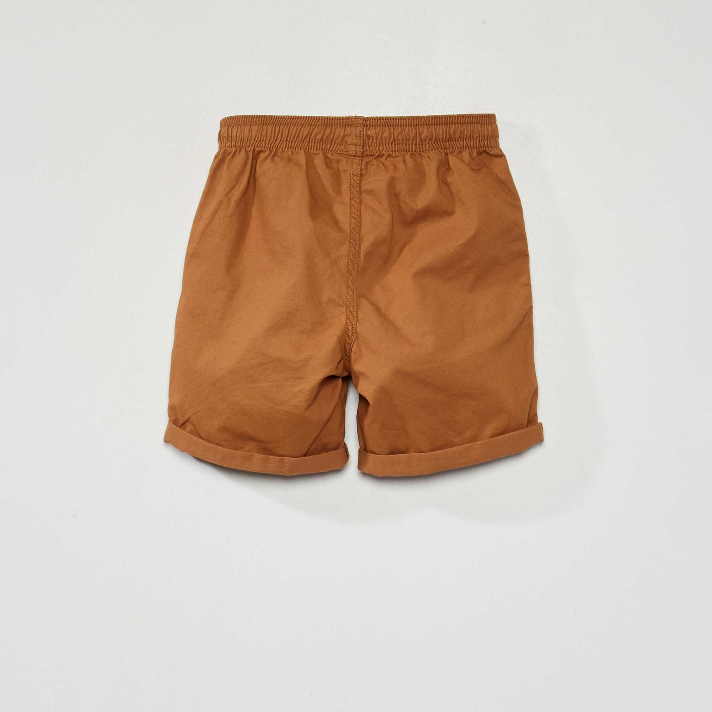 Bermuda droit uni Marron