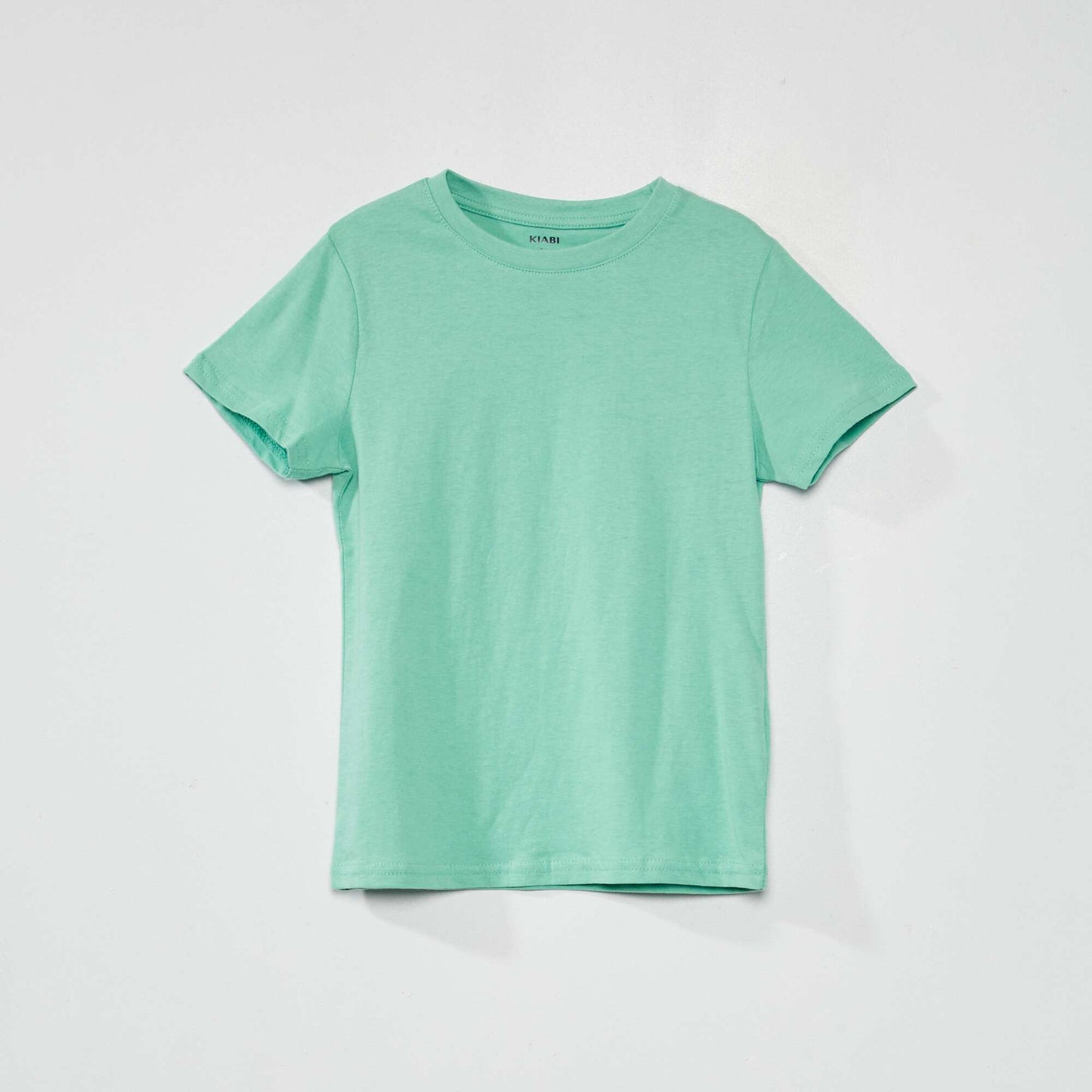 T-shirt en jersey uni Vert